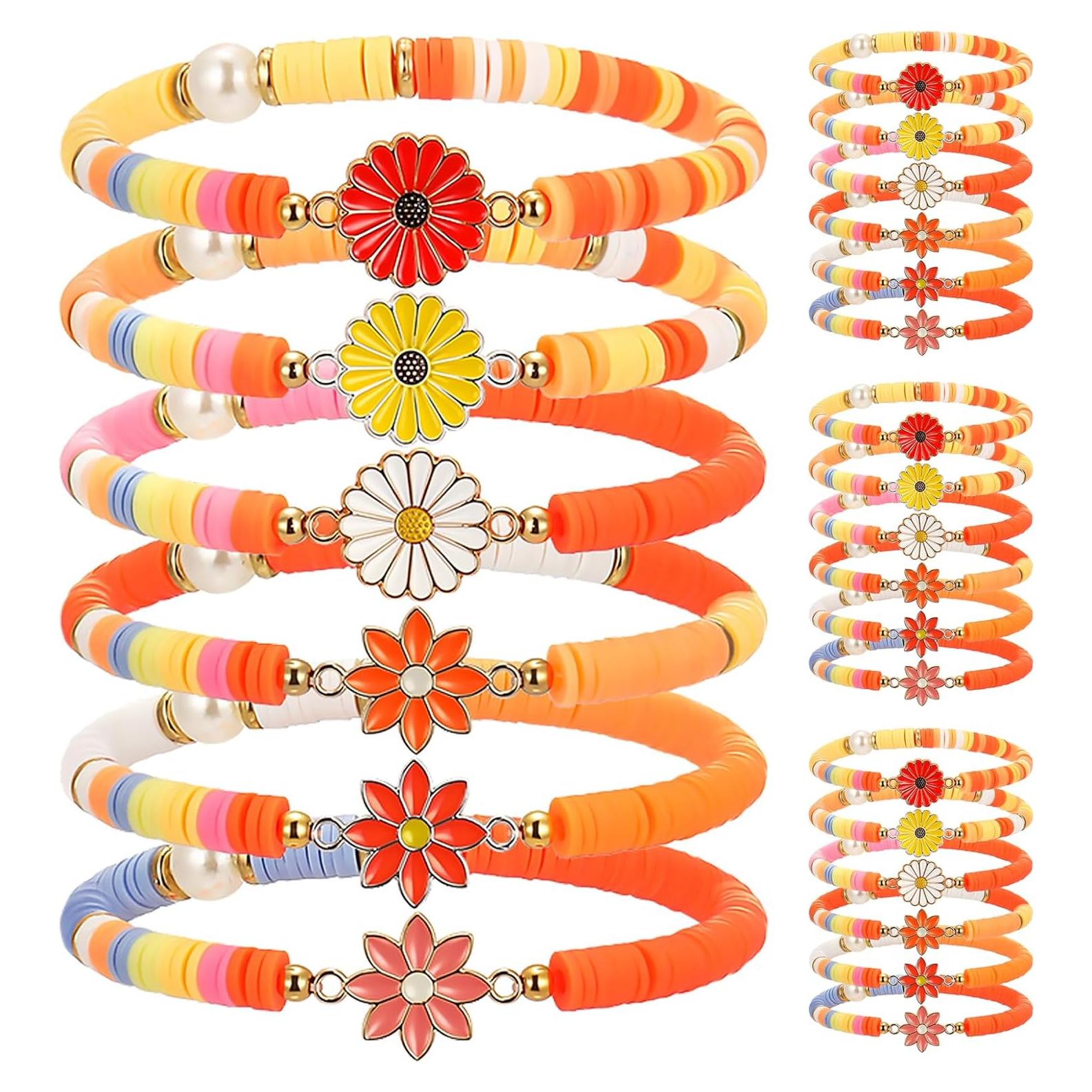 Conjunto de 24 Pulseras Groovy Retro Landical para Fiesta