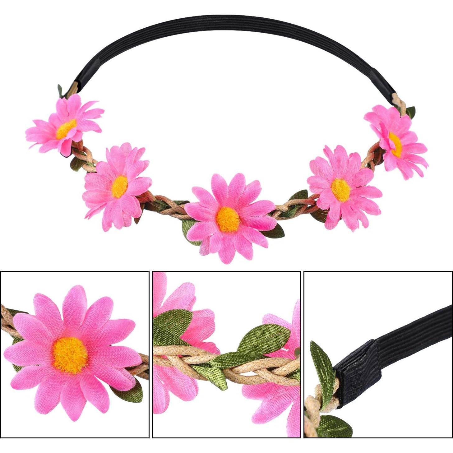 Conjunto de Accesorios Hippie Tatuo 3 Piezas Diadema Gafas Collar