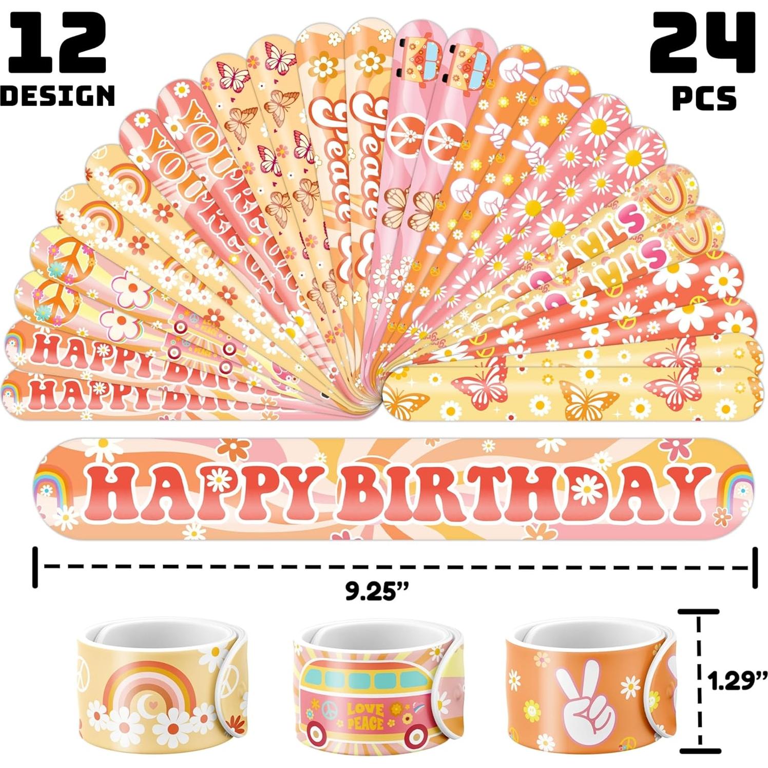 Juego de Fiesta Groovy 48PCS - Tatuajes y Pulseras para Niños