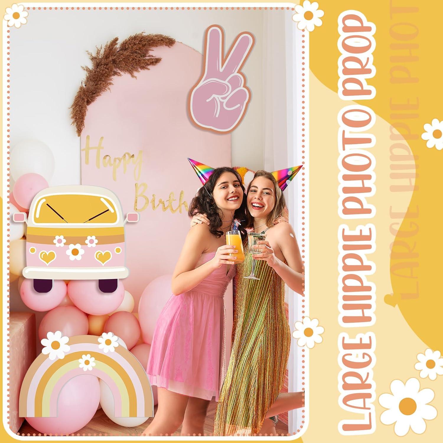 Soulchen 3 Piezas Decoraciones Retro Hippie para Fiesta