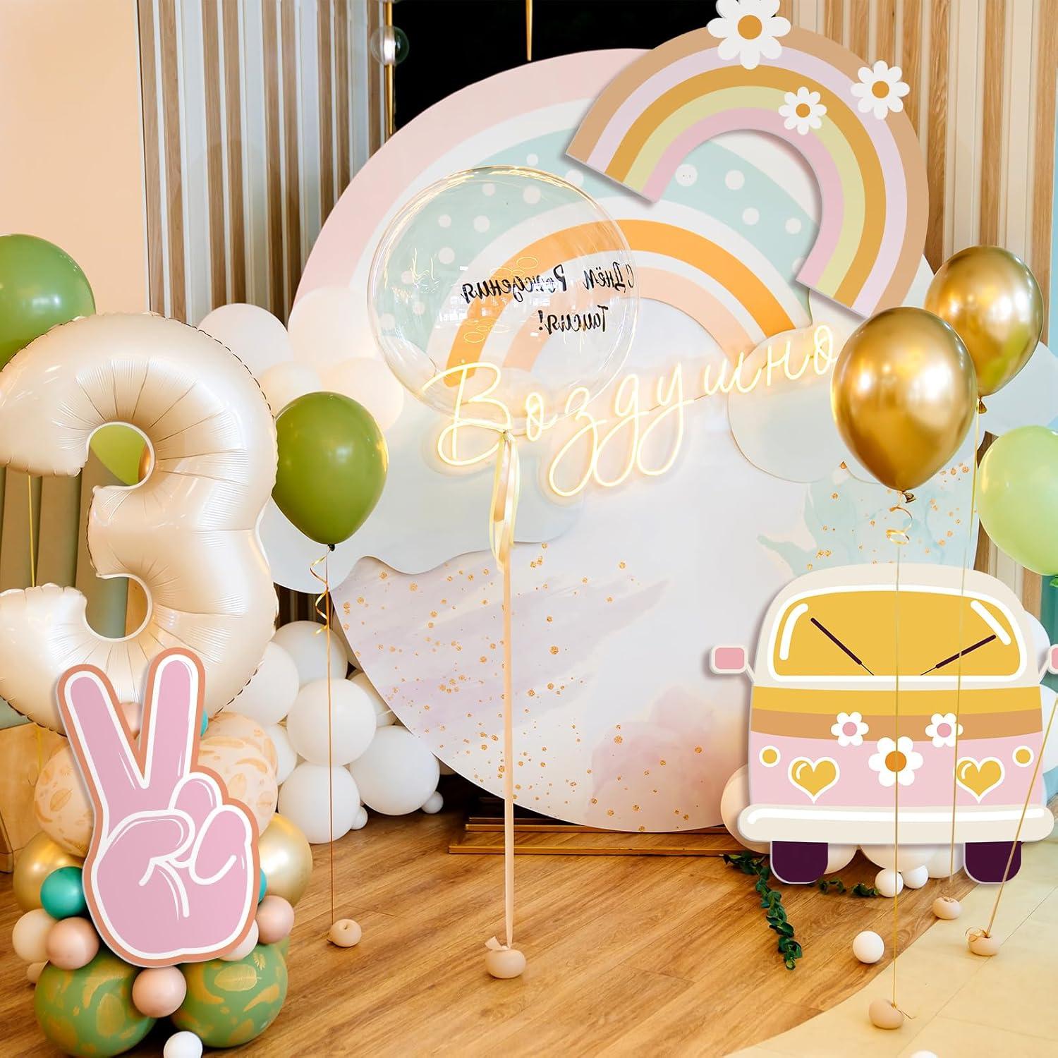 Soulchen 3 Piezas Decoraciones Retro Hippie para Fiesta