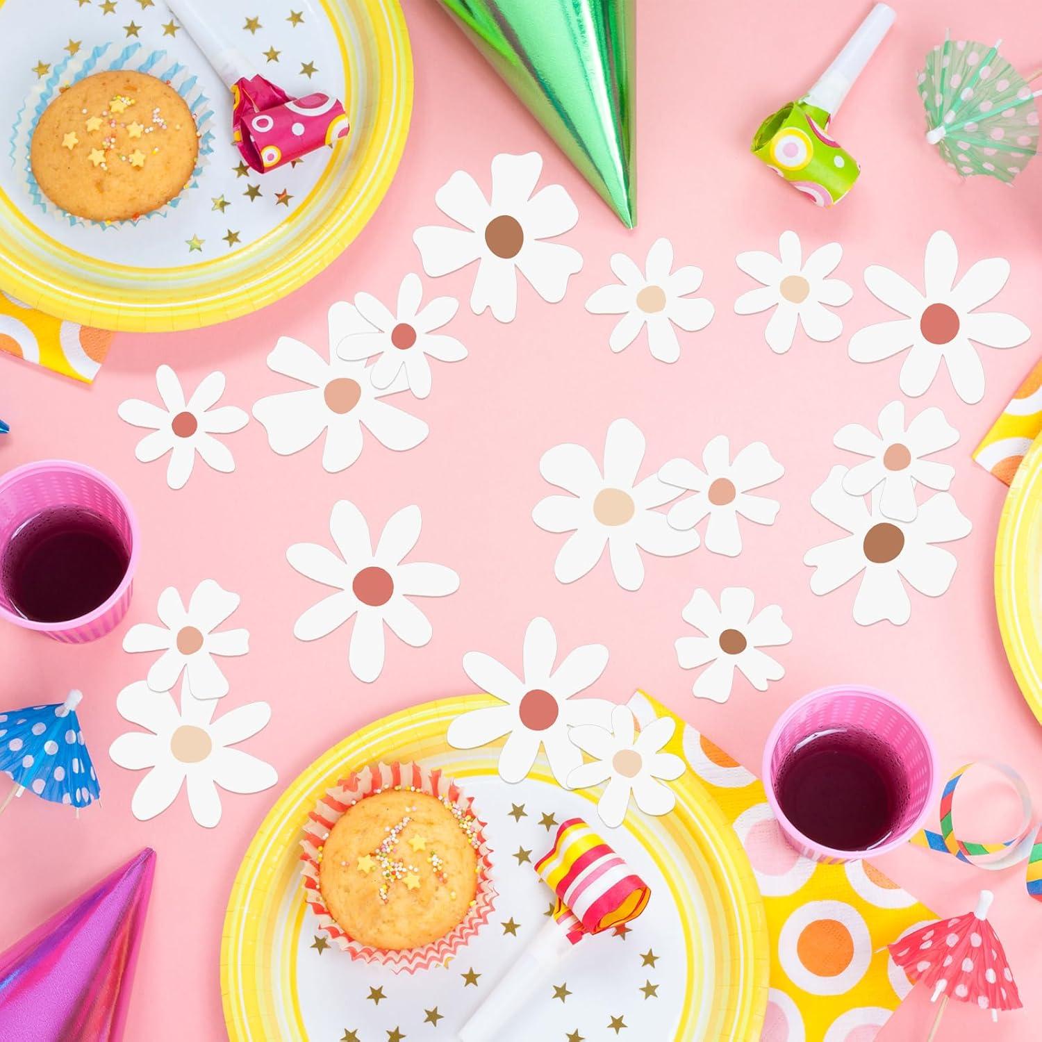 Confeti de Margarita 280 Piezas Whaline Decoración Fiesta