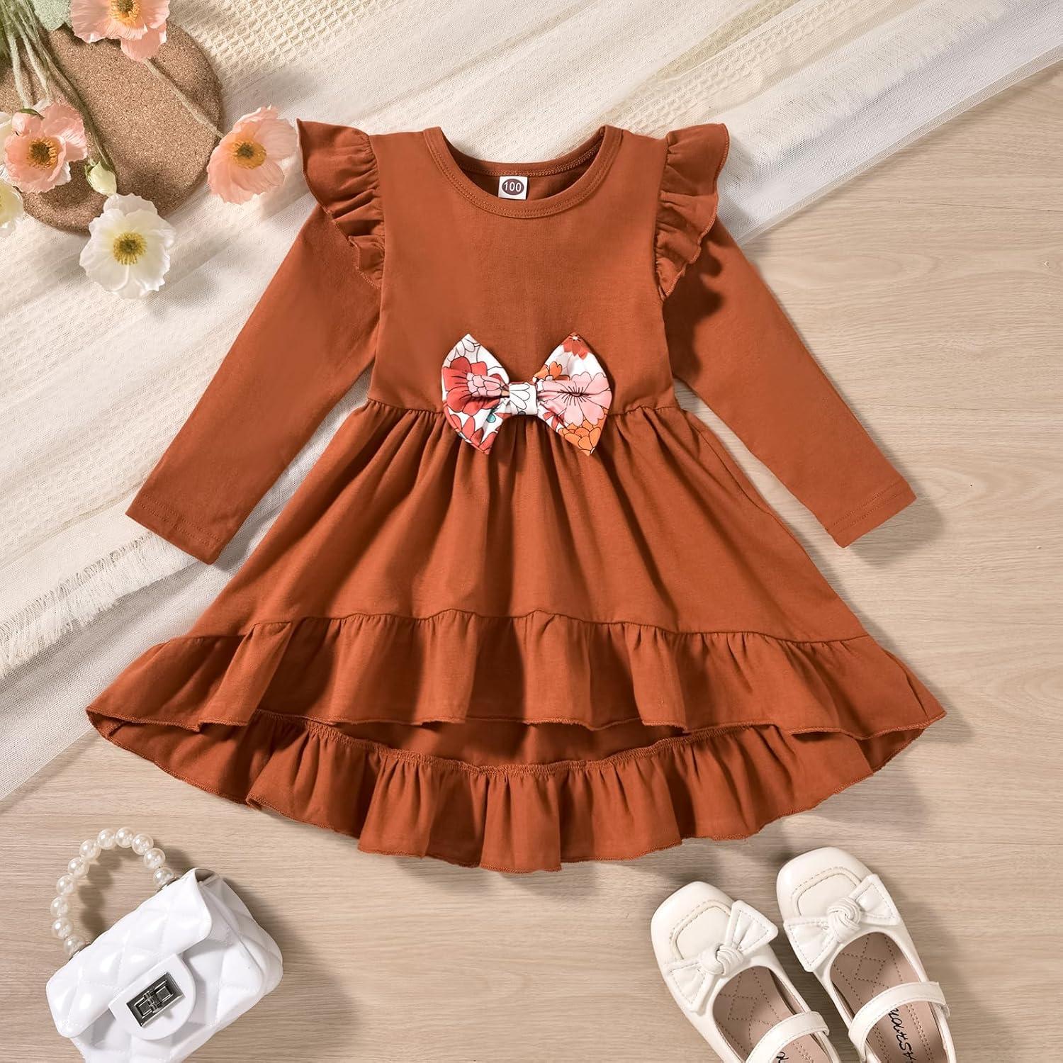 Conjunto de Campana HINTINA para Niña 2-3T Floral Otoño Invierno