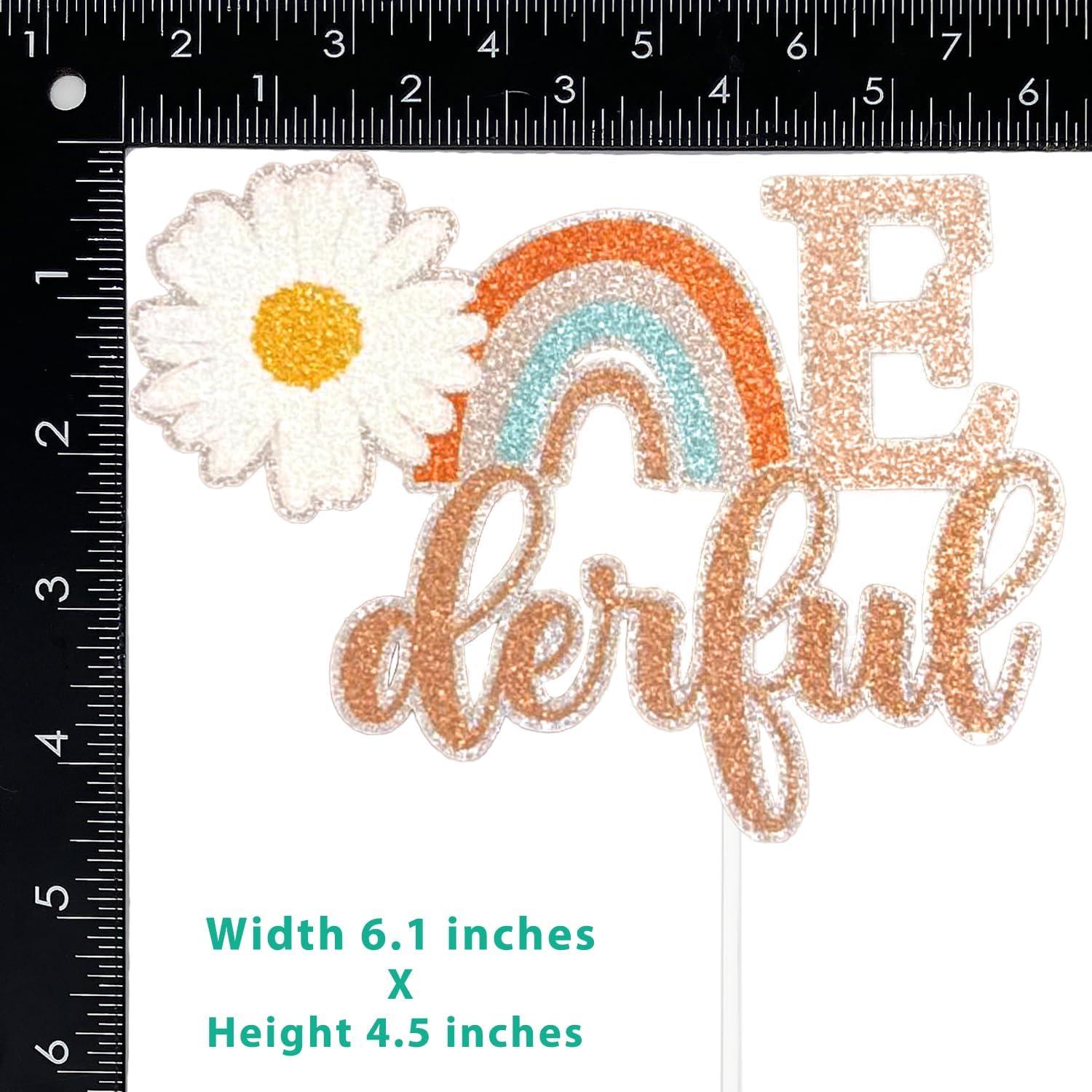 Topper de Pastel Daisy Onederful Festus 15.5x11.4cm Brillante