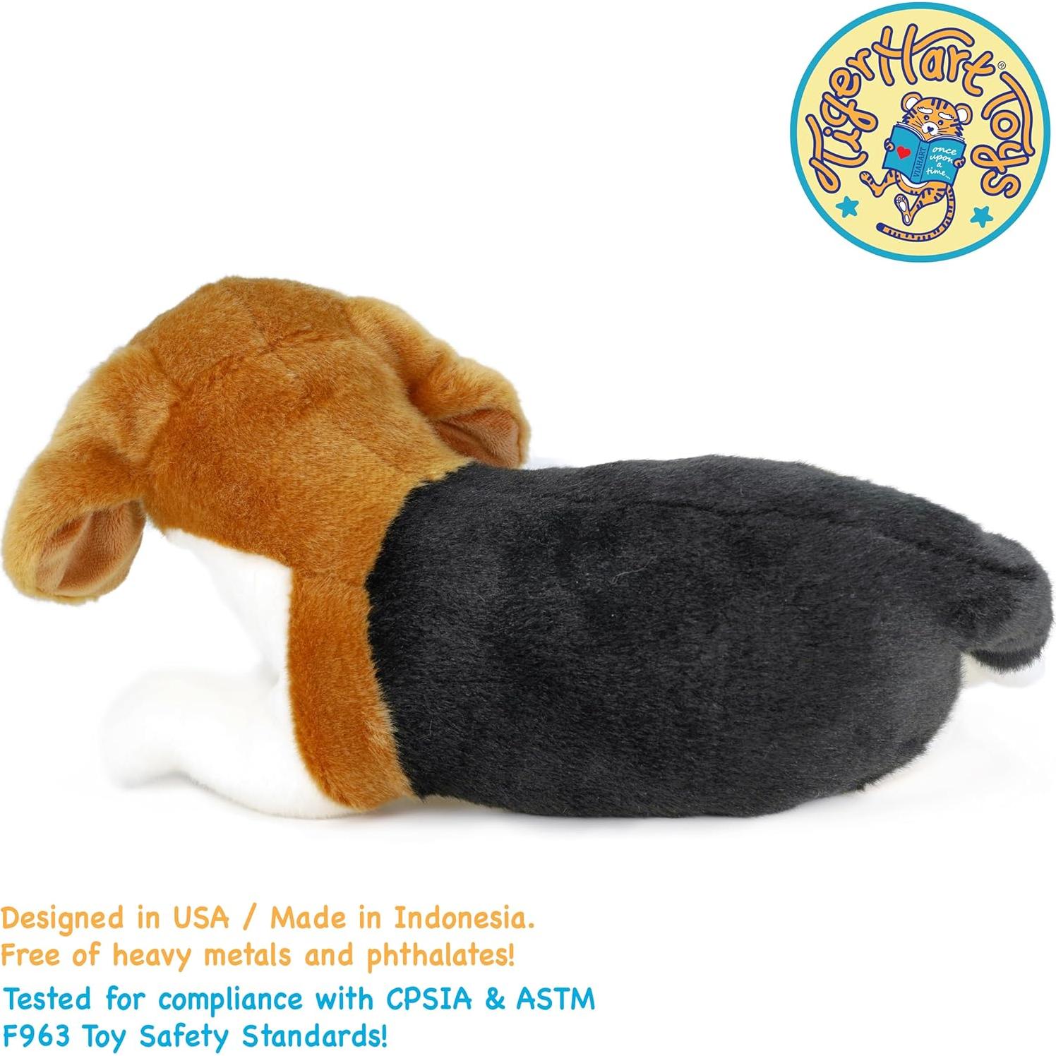 Burkham Beagle de Peluche 35.5 cm VIAHART - Suave y Seguro