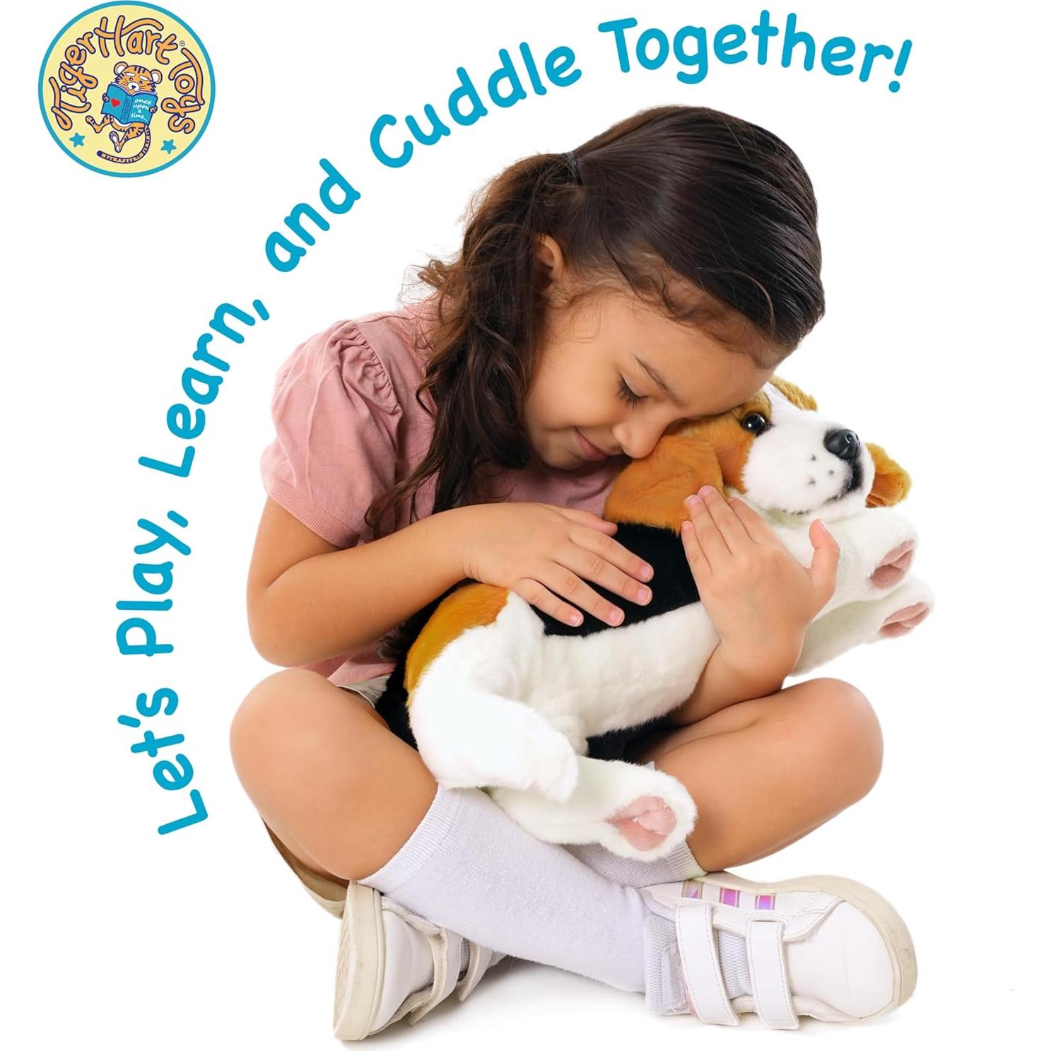 Burkham Beagle de Peluche 35.5 cm VIAHART - Suave y Seguro