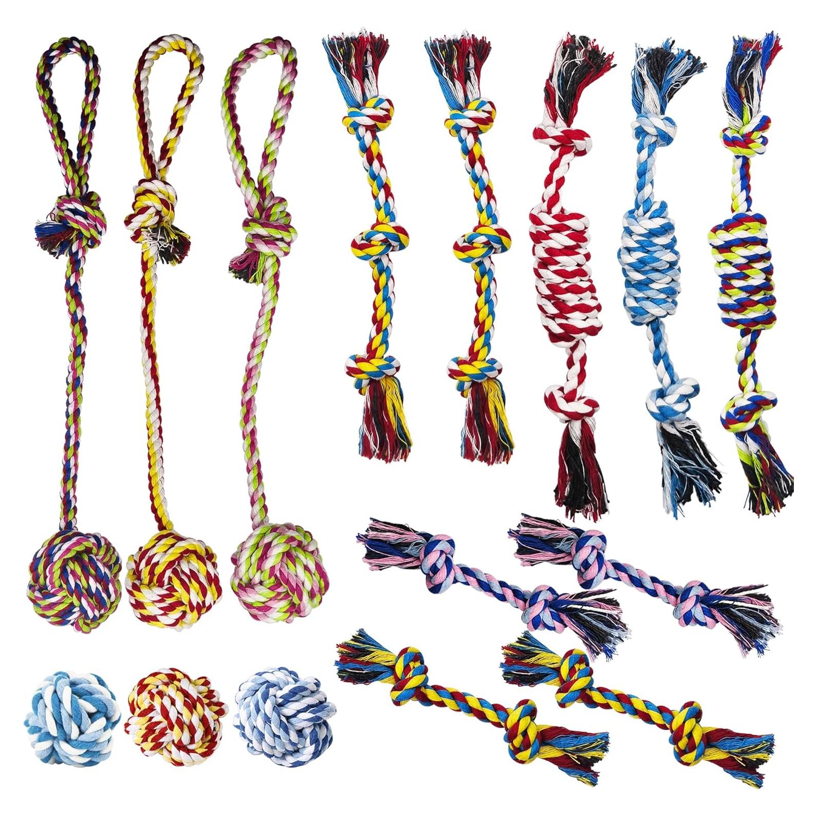 Set de Juguetes de Cuerda para Perros Pequeños Koyukuk 15 Piezas