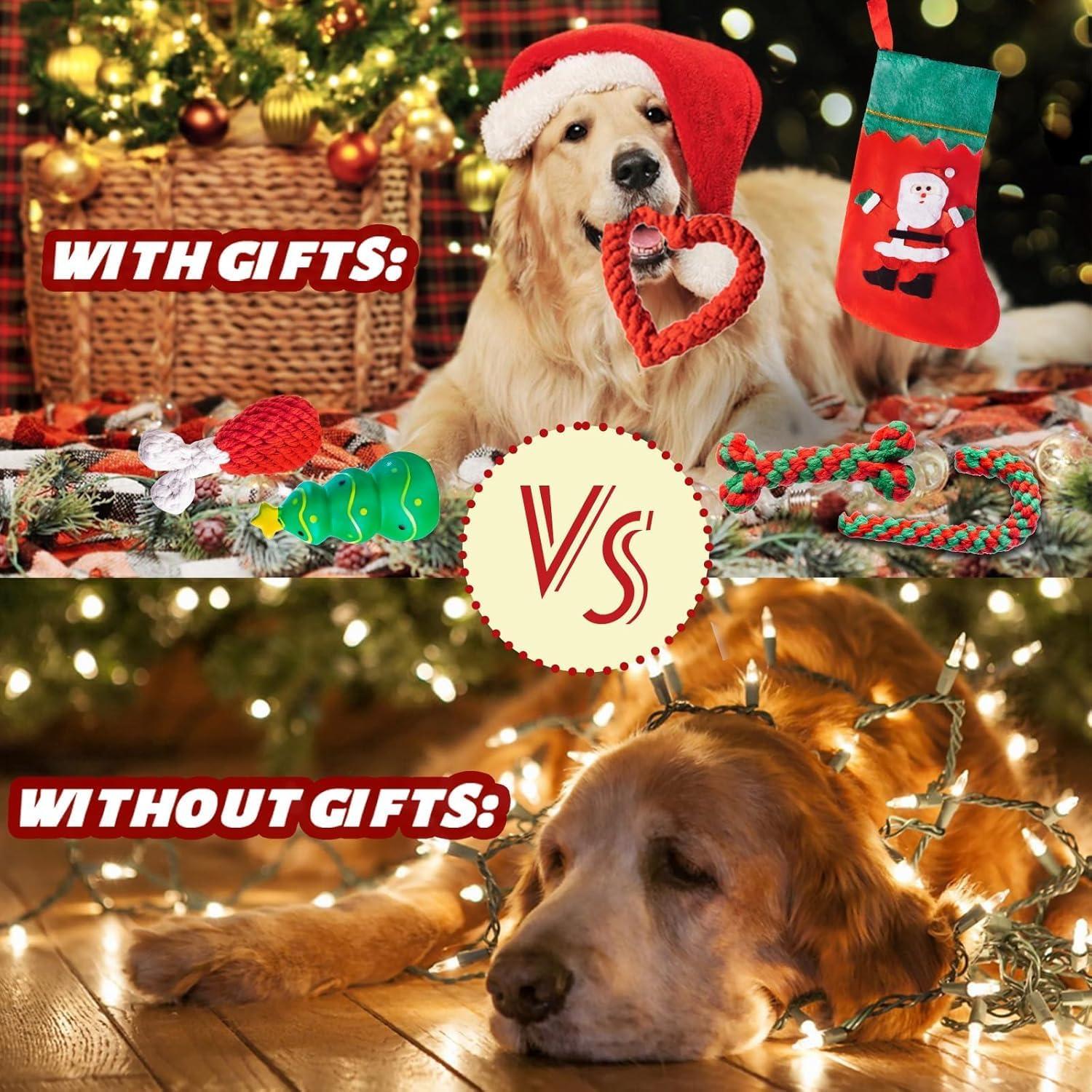 Conjunto de Juguetes de Navidad para Perros DARDOHIA 8 Piezas