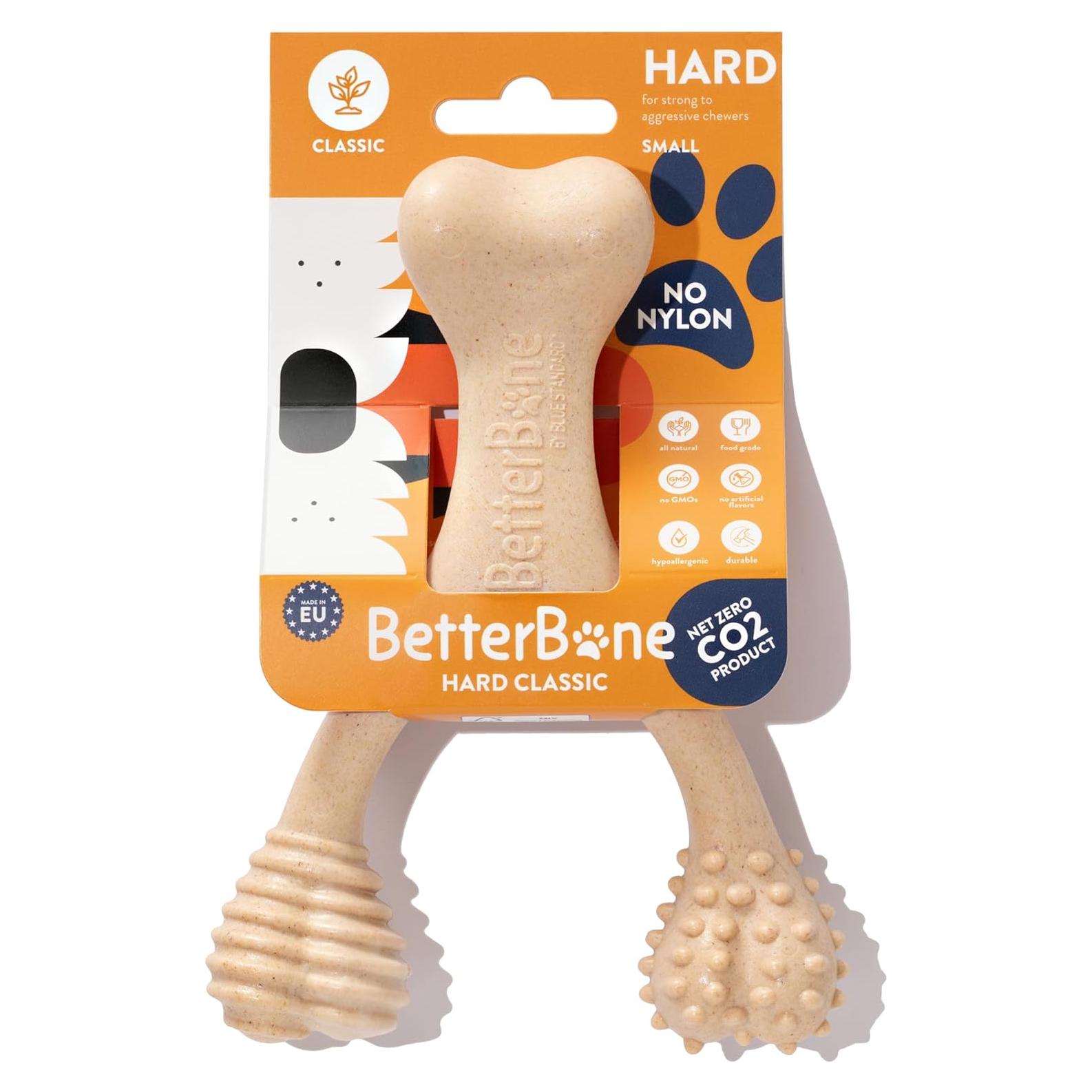 BetterBone Juguete Masticable para Perros Clásico Pequeño 100% Natural