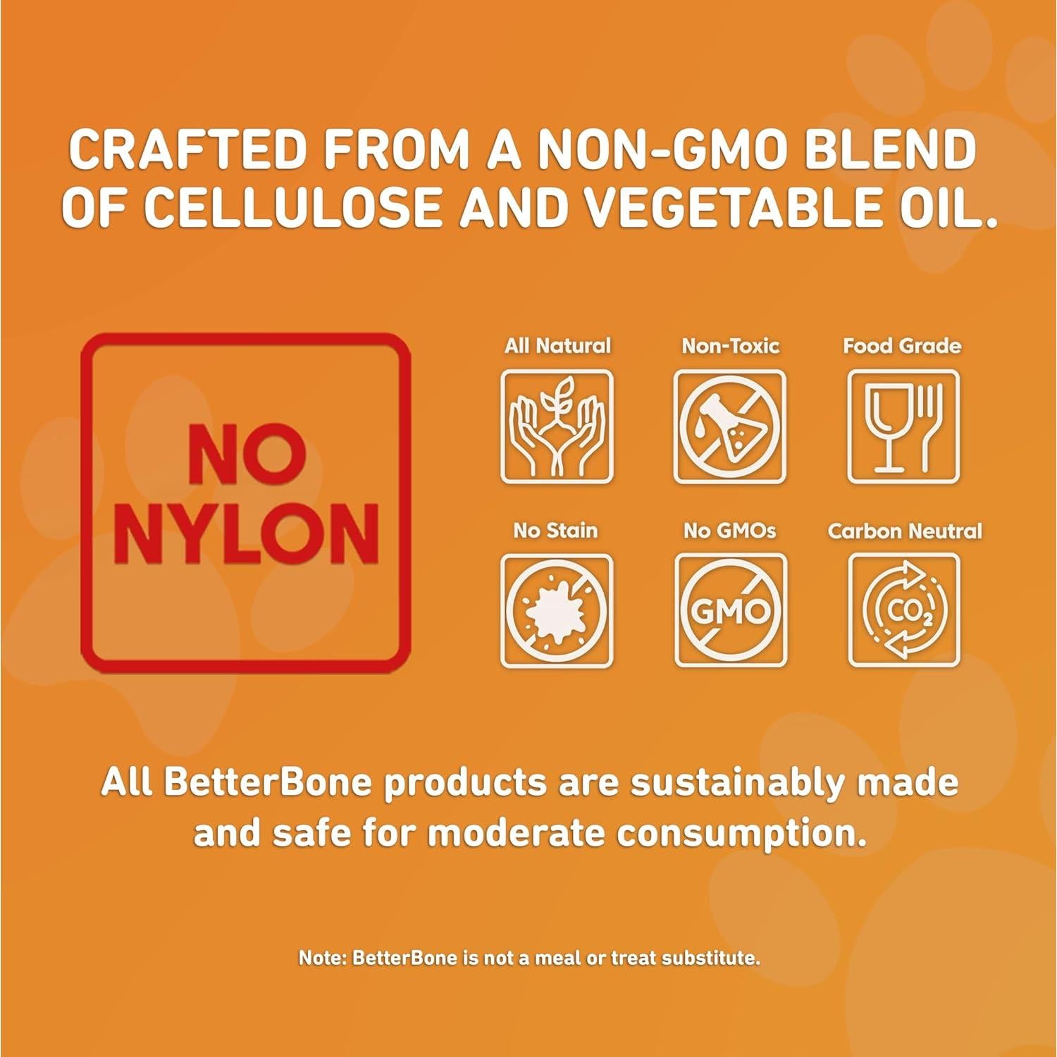 BetterBone Juguete Masticable para Perros Clásico Pequeño 100% Natural