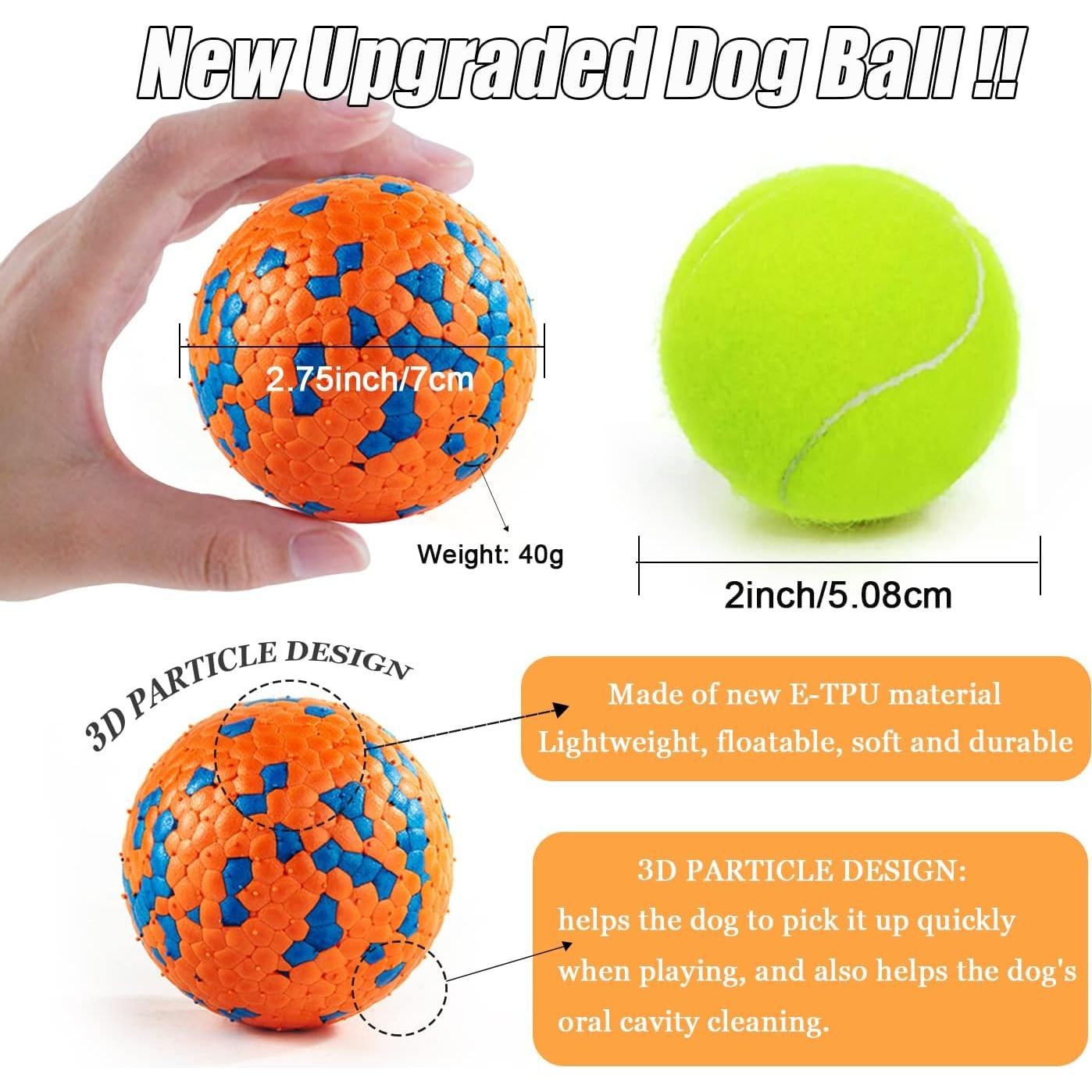 Pelota Rebotadora Indestructible para Perros DLDER 7 cm Naranja