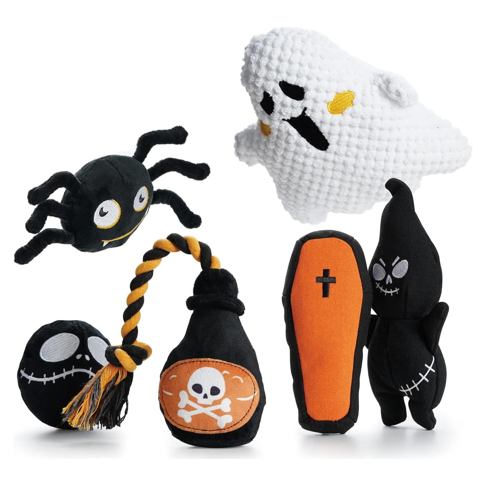 Set de Juguetes para Perros Nocciola 6 PCS Halloween Squeaky