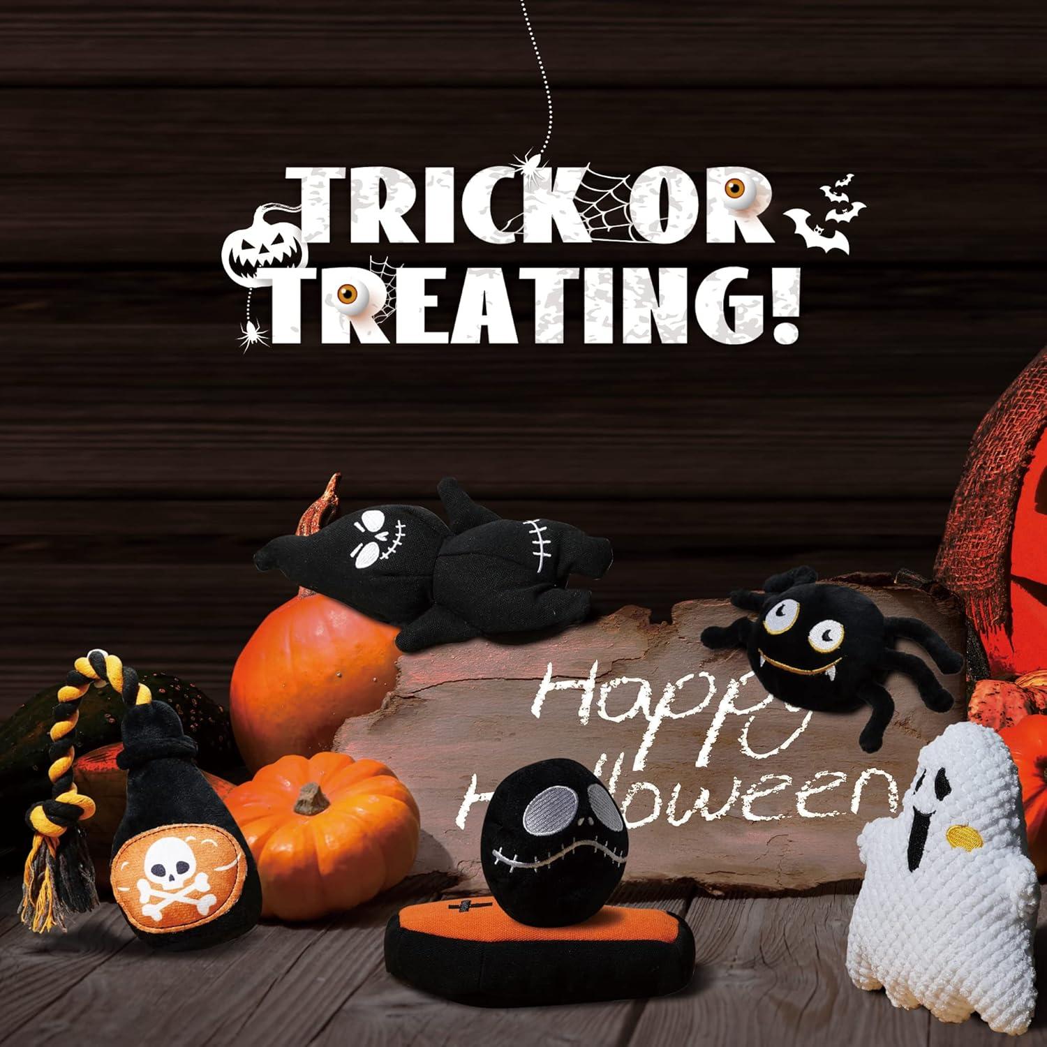 Set de Juguetes para Perros Nocciola 6 PCS Halloween Squeaky