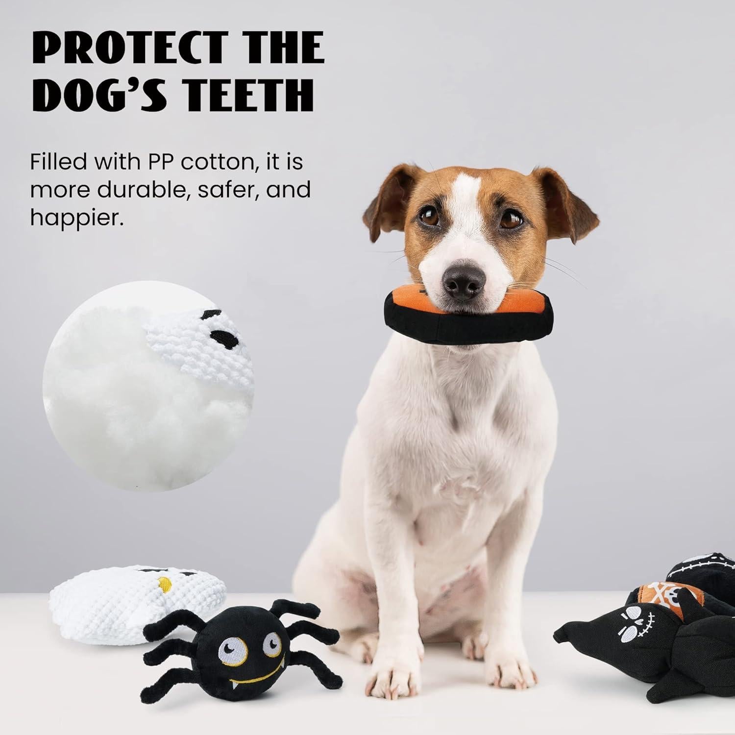 Set de Juguetes para Perros Nocciola 6 PCS Halloween Squeaky