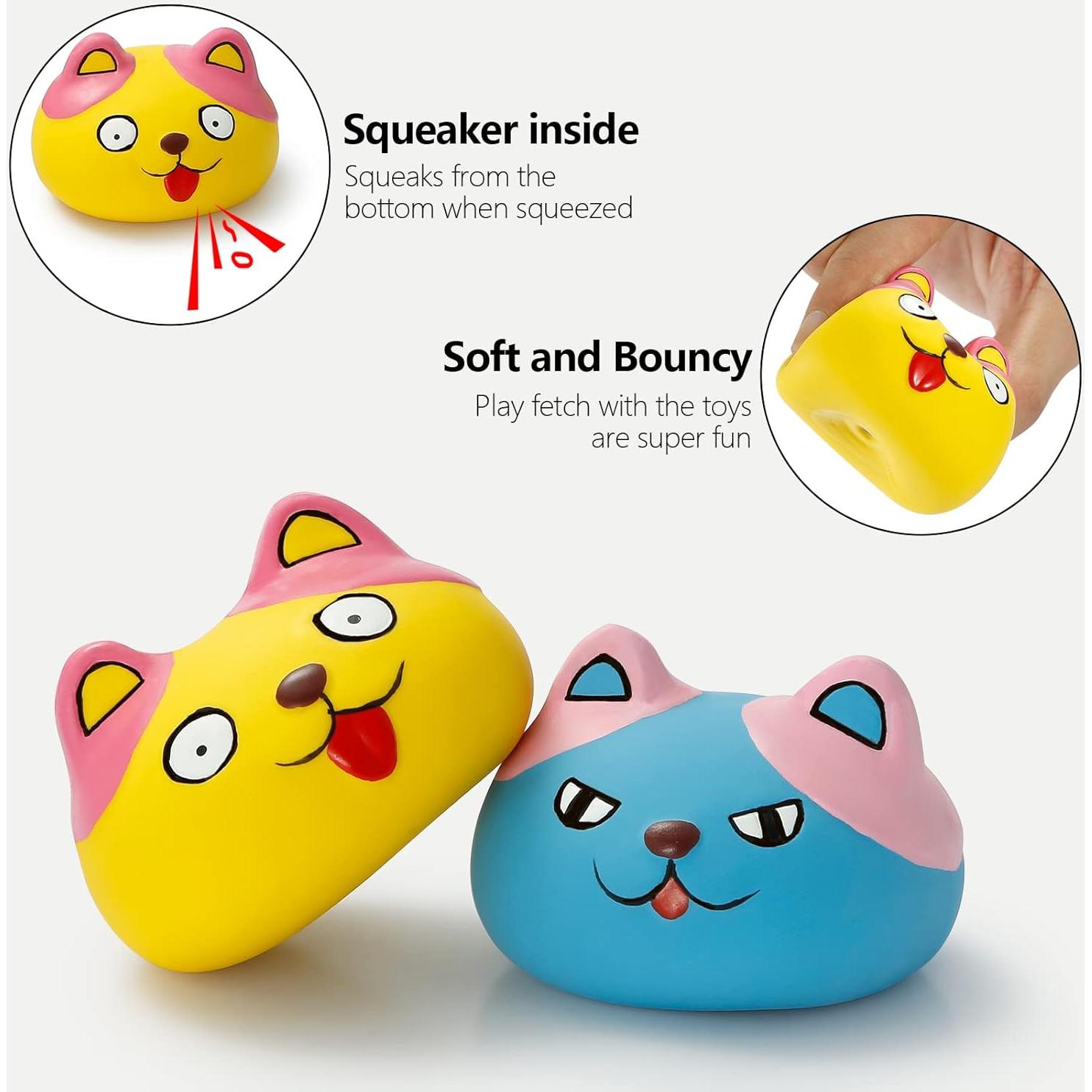 Juguetes para Perros HDSX 6 Pcs Pelotas Squeaky Mini