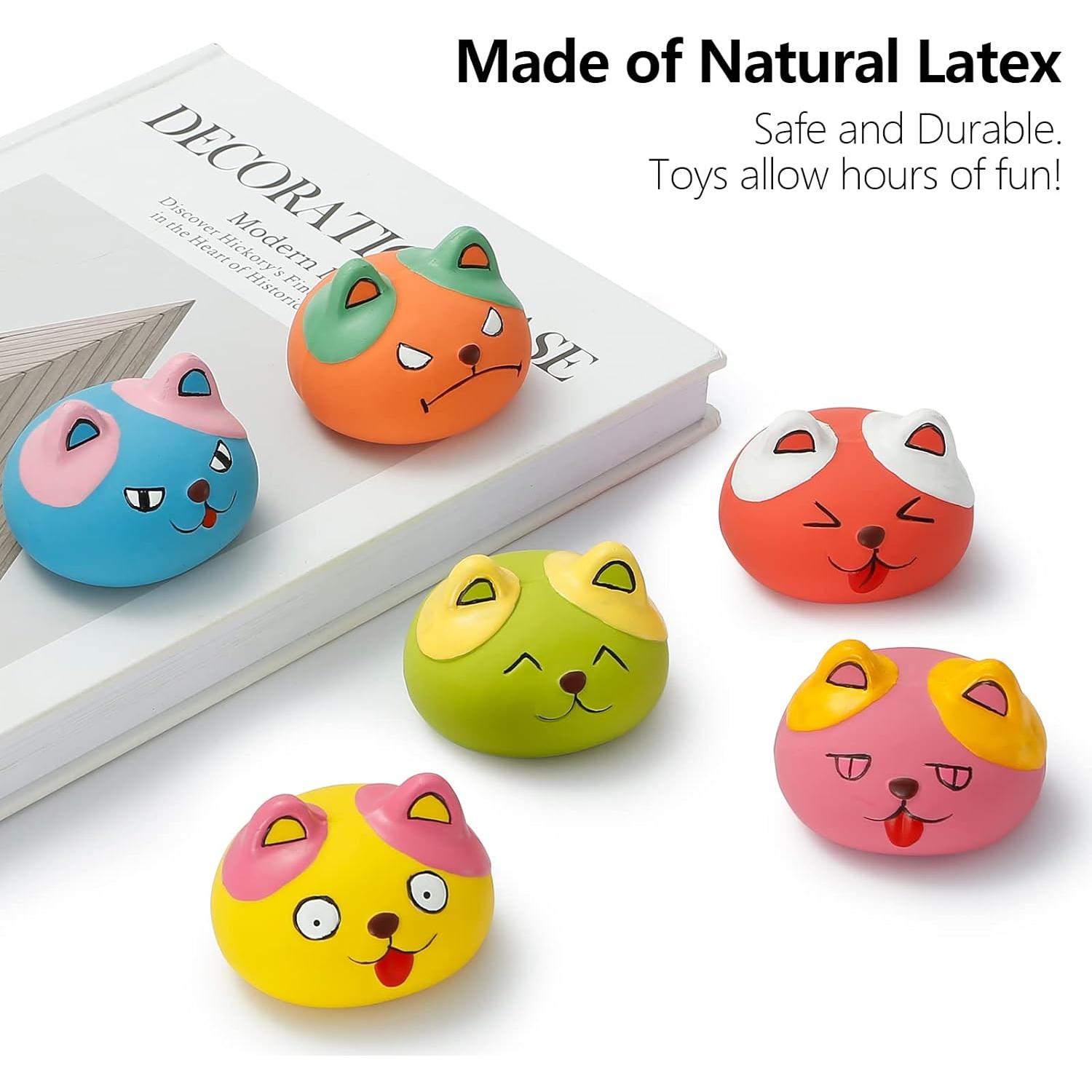 Juguetes para Perros HDSX 6 Pcs Pelotas Squeaky Mini