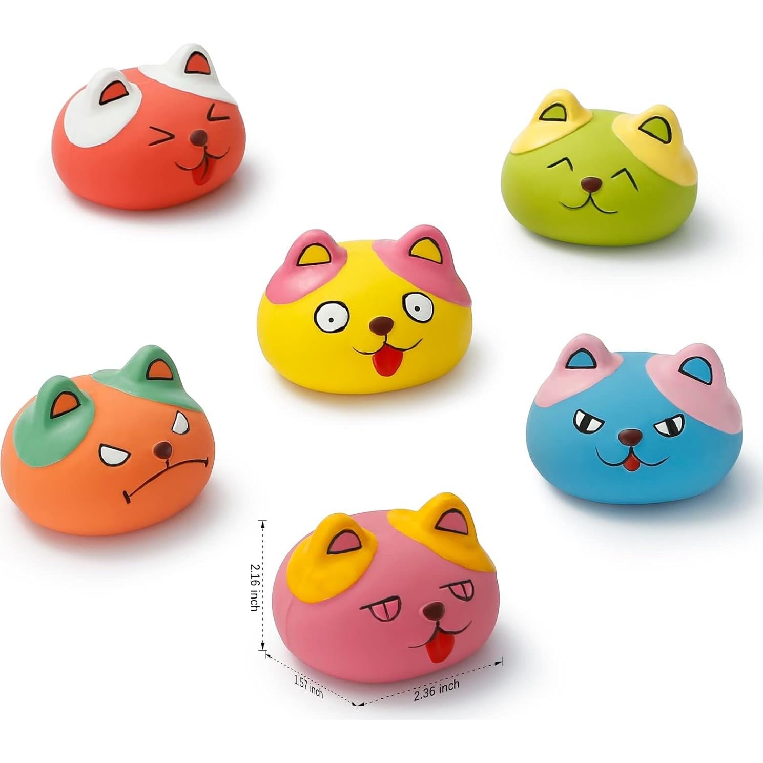 Juguetes para Perros HDSX 6 Pcs Pelotas Squeaky Mini