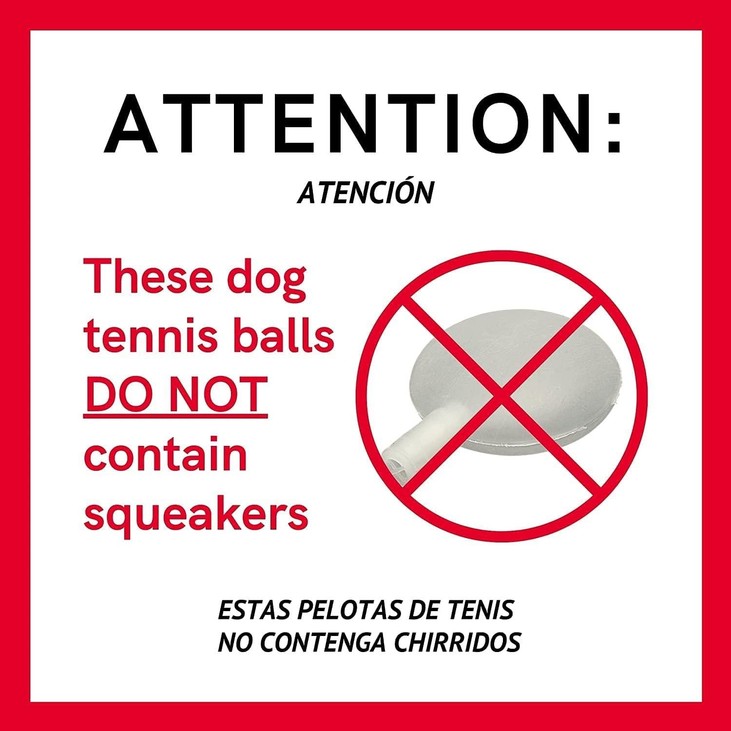 Pelotas de tenis para perros Midlee X-Small 3.81 cm - Paquete de 12