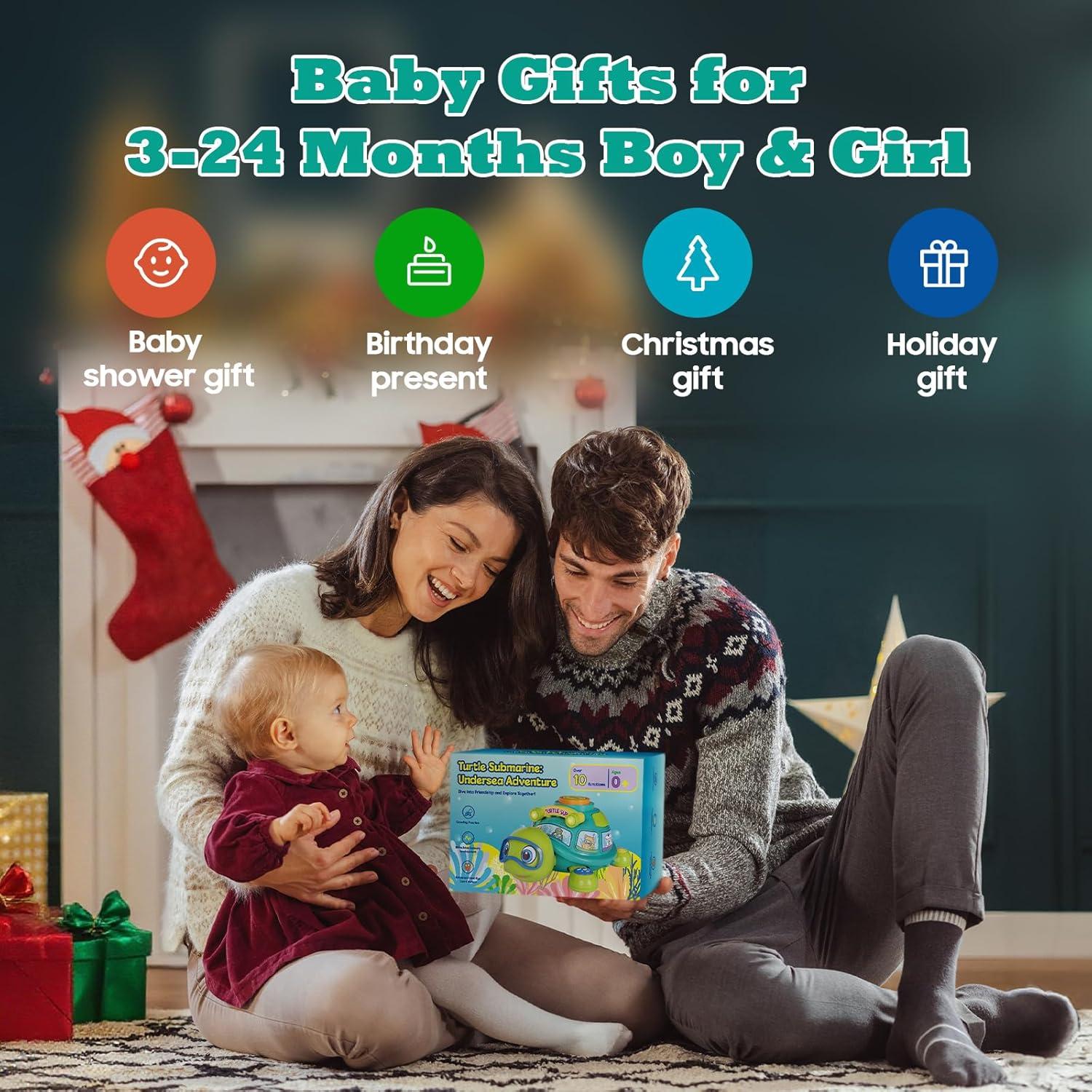 Tortuga Musical JXT para Bebés 6-12 Meses - Juguete Educativo