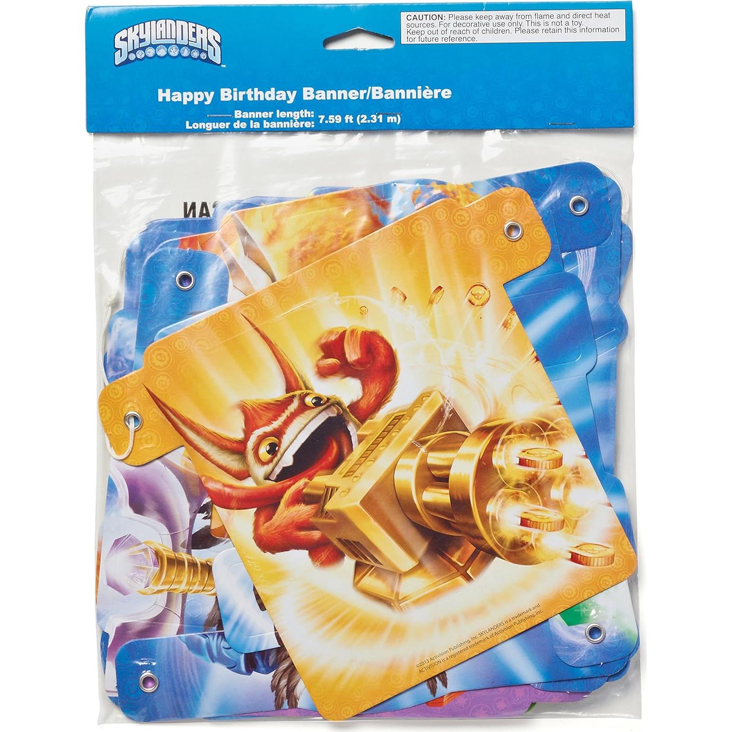 Banner de Cumpleaños Skylanders 2.29m American Greetings