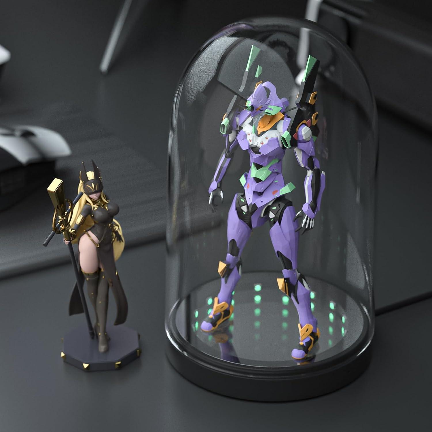 Caja de Exhibición Acrílica ECHZOVE con Luces LED 20.3cm