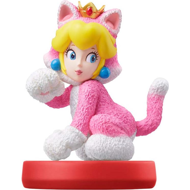 Amiibo Gato Mario y Gato Peach Nintendo - Set 2 Piezas