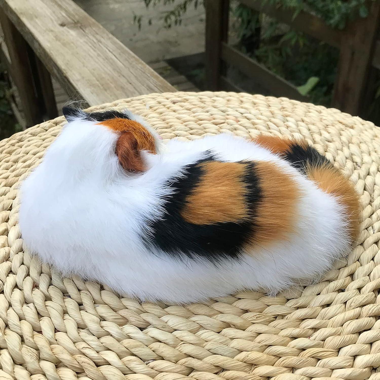 Figurita de Gato Calico Realista Basuo-9Q 17.95x13x6 cm