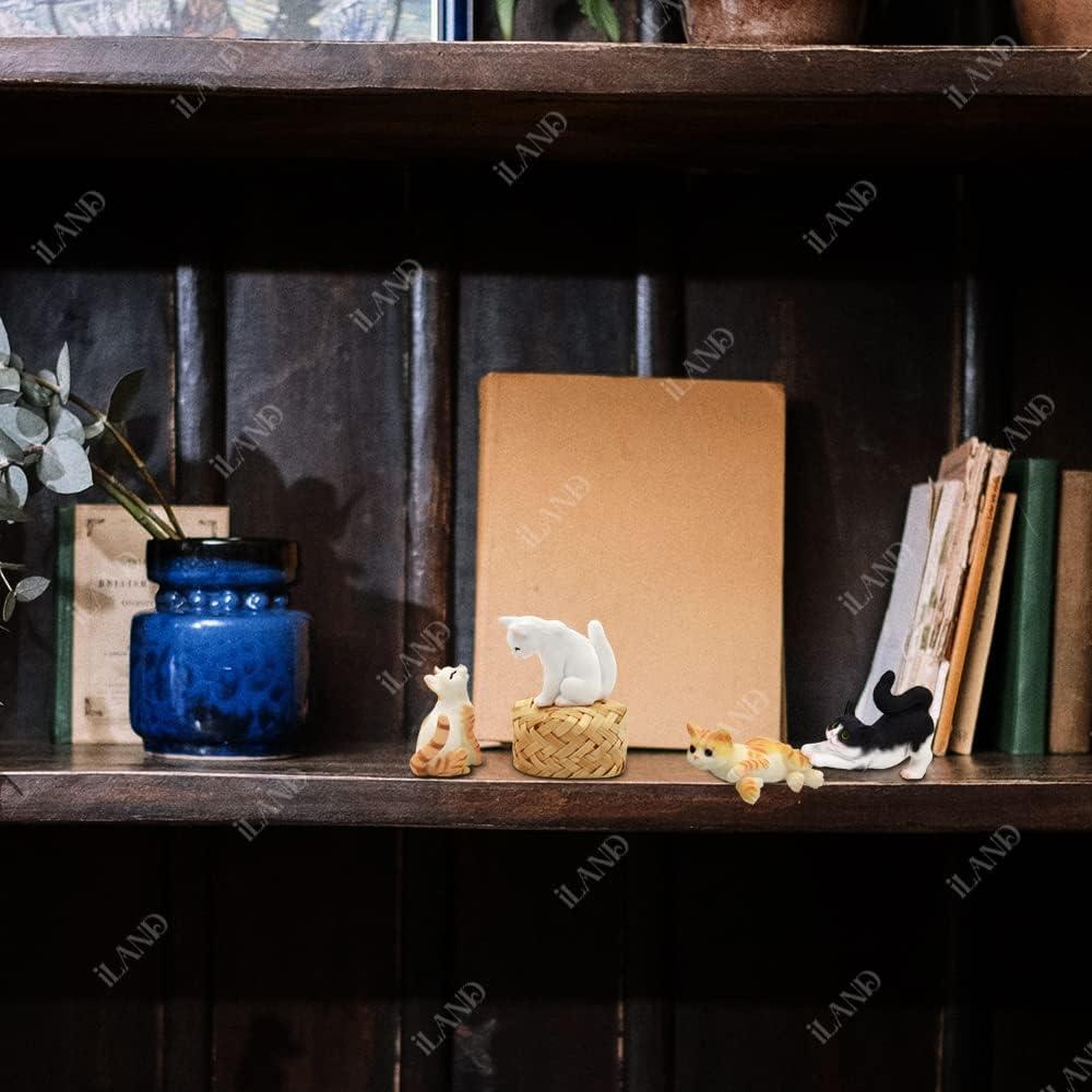 Figuritas de Gato Mini Realista iLAND - Accesorios Casa Muñecas 1:12