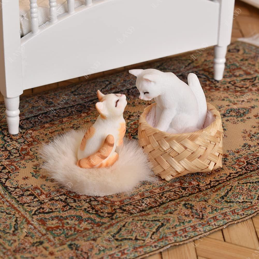 Figuritas de Gato Mini Realista iLAND - Accesorios Casa Muñecas 1:12