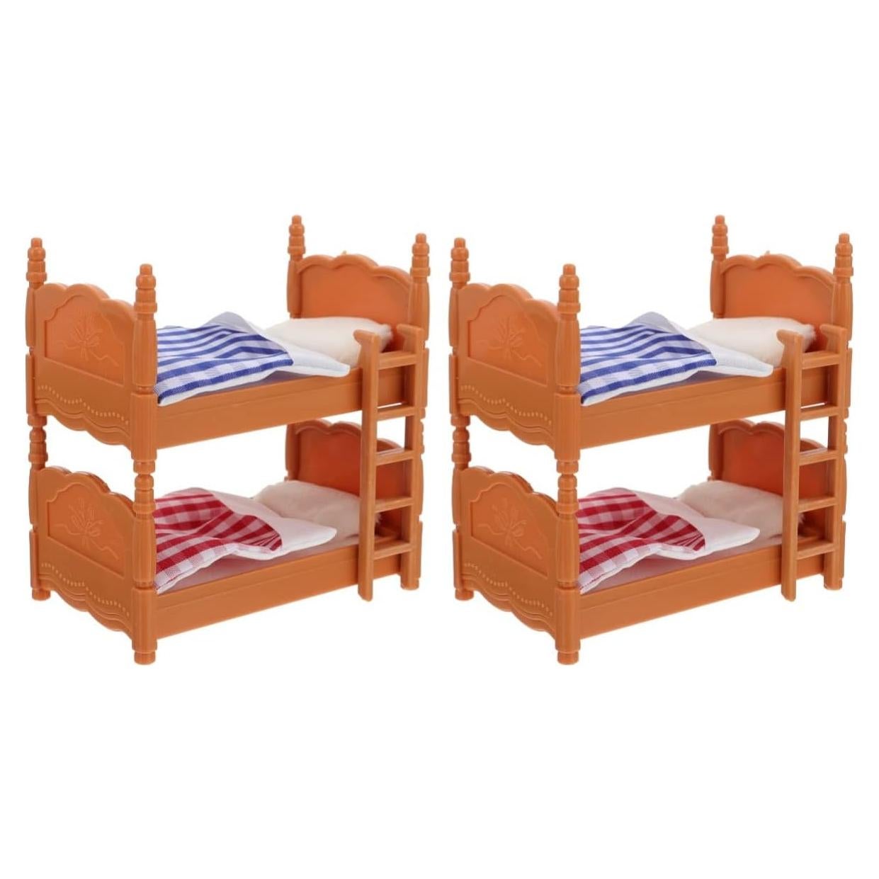 Cama Literas Miniatura Veemoon 10x9.6cm Accesorios Casa Muñecas