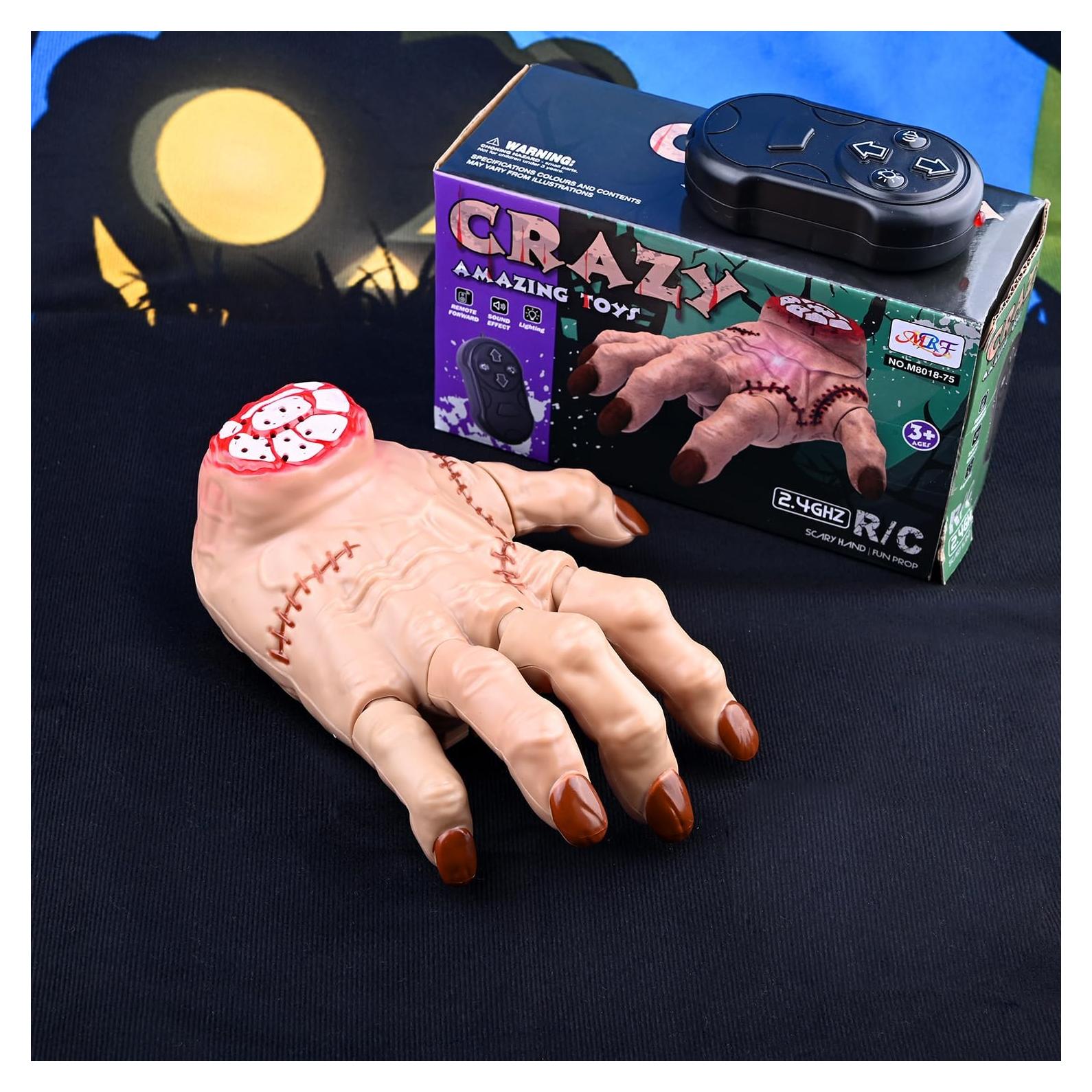 Mano Arrastrándose Halloween QNGCOLRCY Control Remoto 18cm