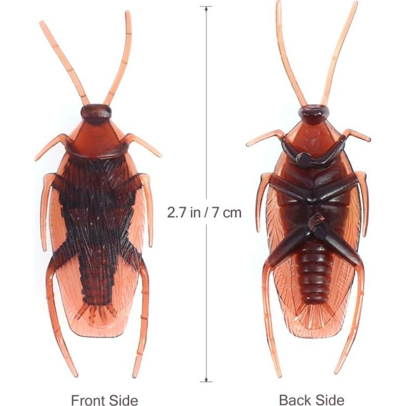 Bichos Falsos NUOBESTY 150pcs Cucarachas de PVC Realistas