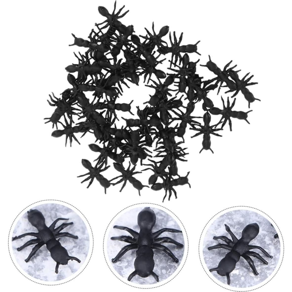 100 Hormigas Plásticas Falsas BESPORTBLE para Halloween