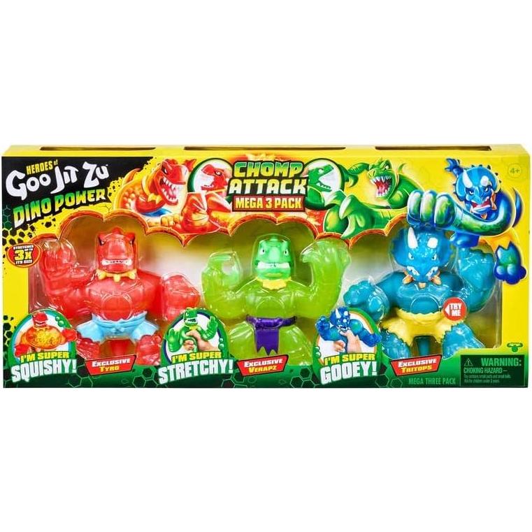 Goo Jit Zu Poder Dino Mega 3 Pack - 3 Figuras 11cm