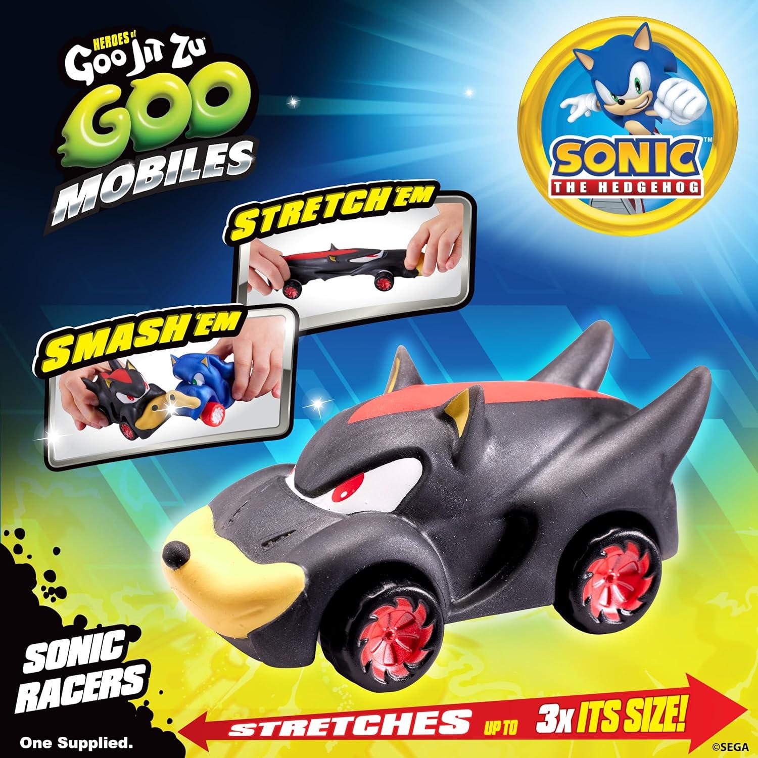 Coche de Carreras Estirable Sonic Racer Shadow - Goo Jit Zu