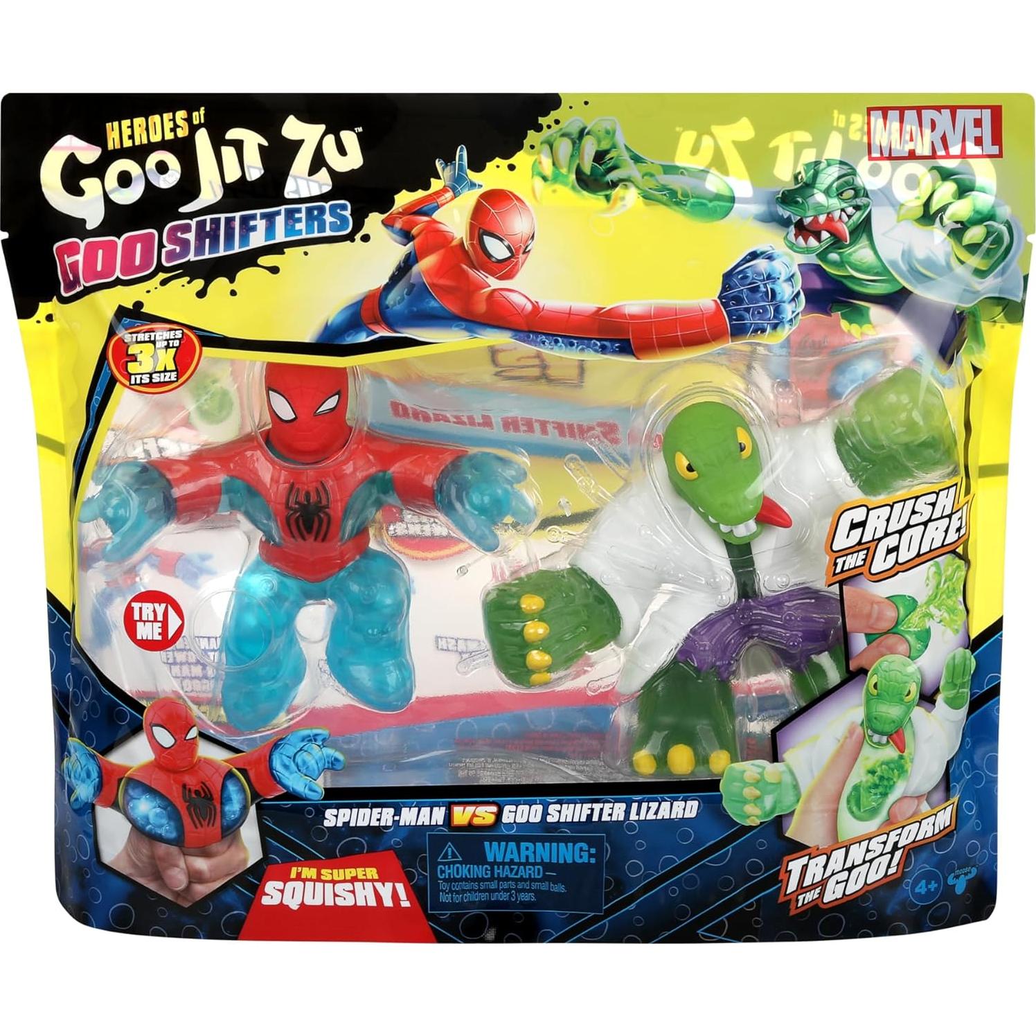 Paquete Versus Heroes of Goo Jit Zu Marvel Spider-Man vs Lizard