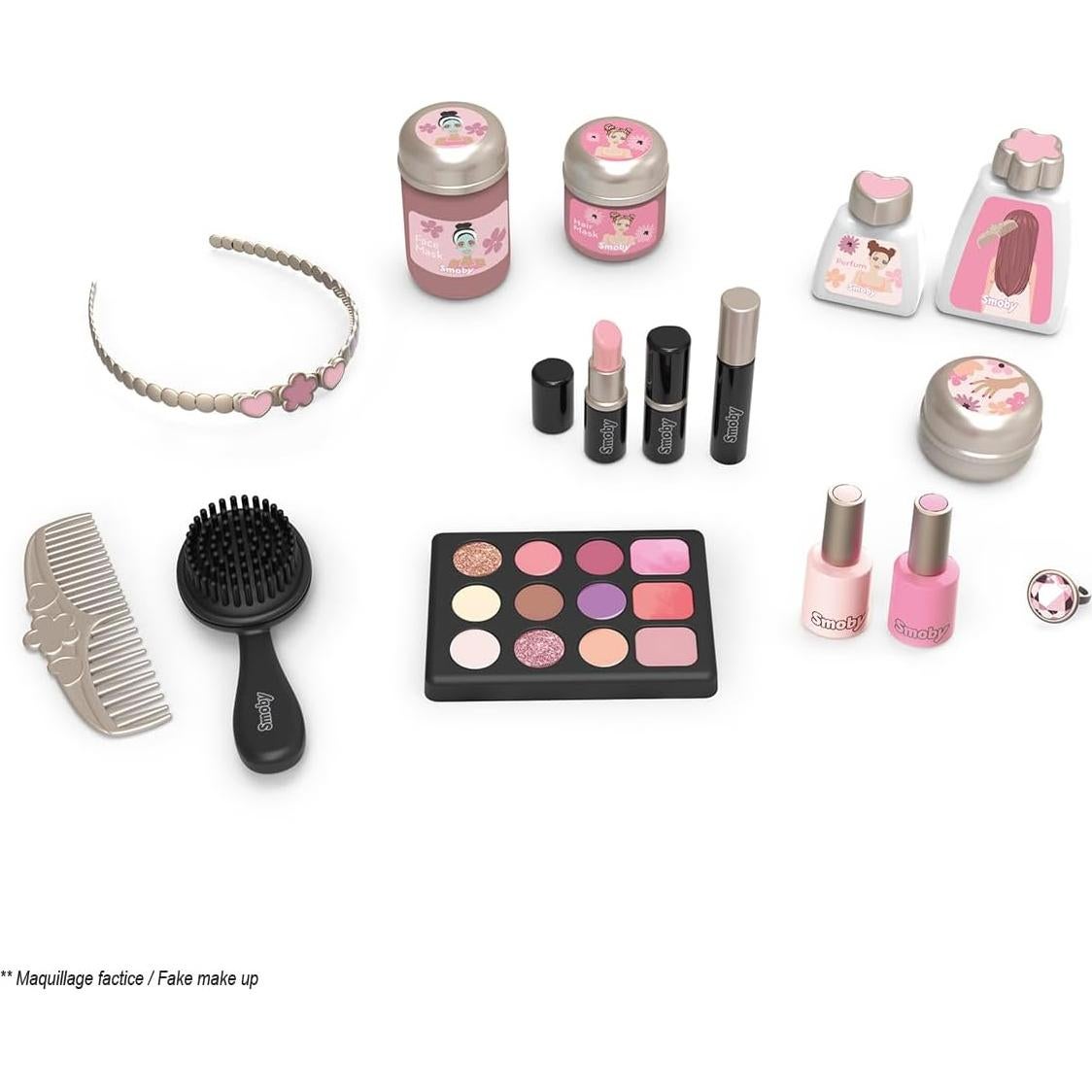 Mesa de Maquillaje Smoby con Espejo y 15 Accesorios - 3.55 kg