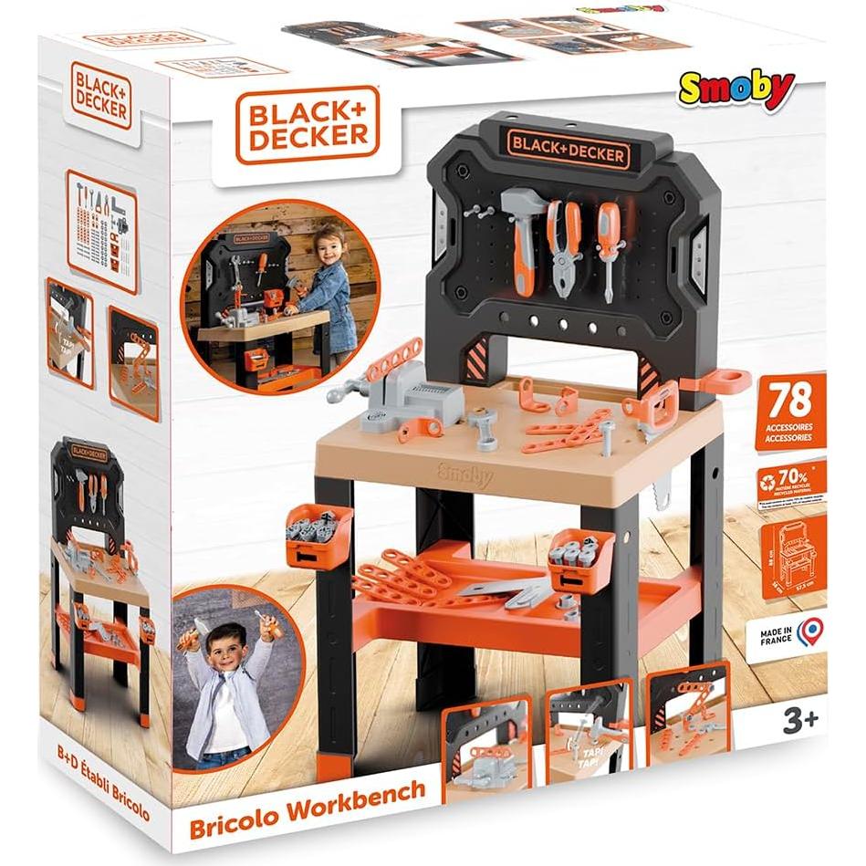 Banco de Trabajo Black+Decker Smoby 36x57.5x88 cm
