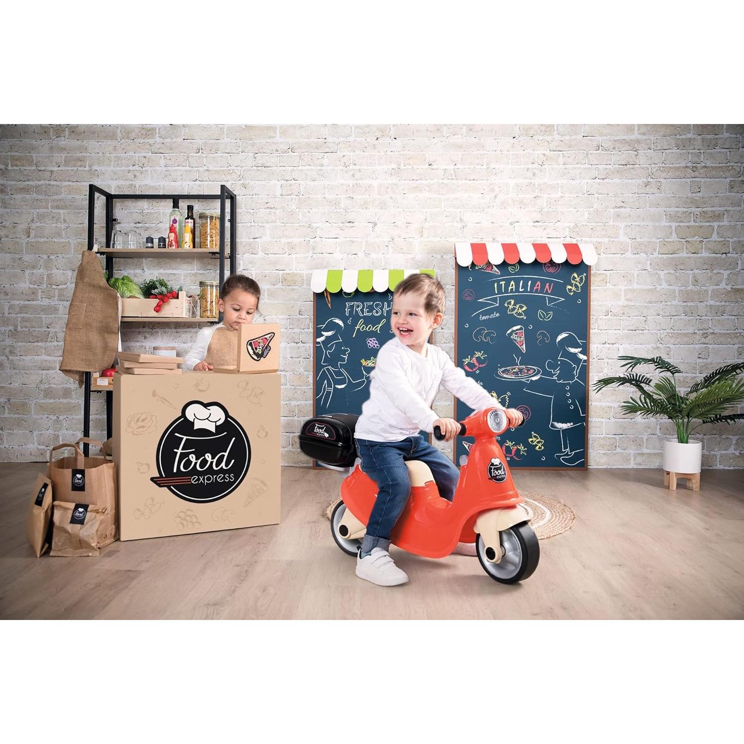 Scooter Rider Smoby 721007 Rojo con Maletero y Ruedas Silenciosas