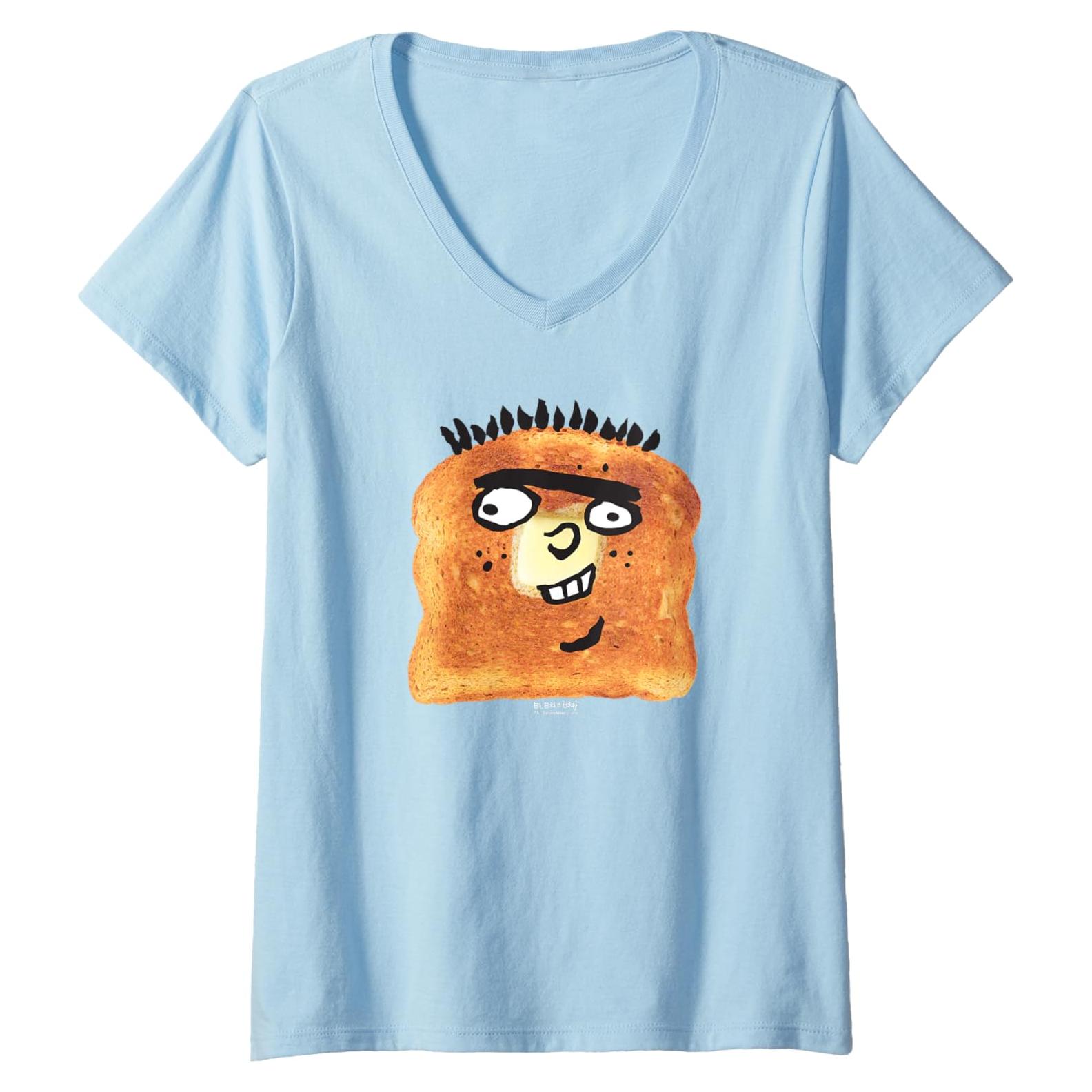 Camiseta de Cuello en V Ed Tostada Cartoon Network