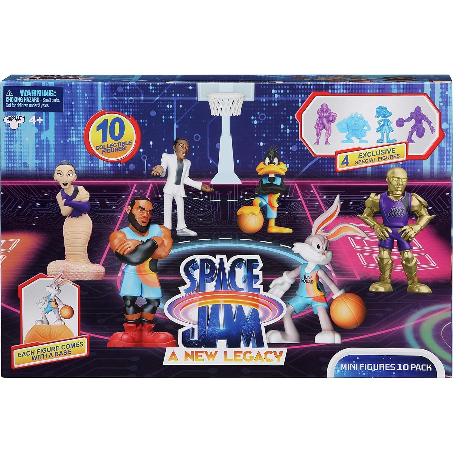 Paquete de 10 Mini Figuras Space Jam Moose Toys 5 cm