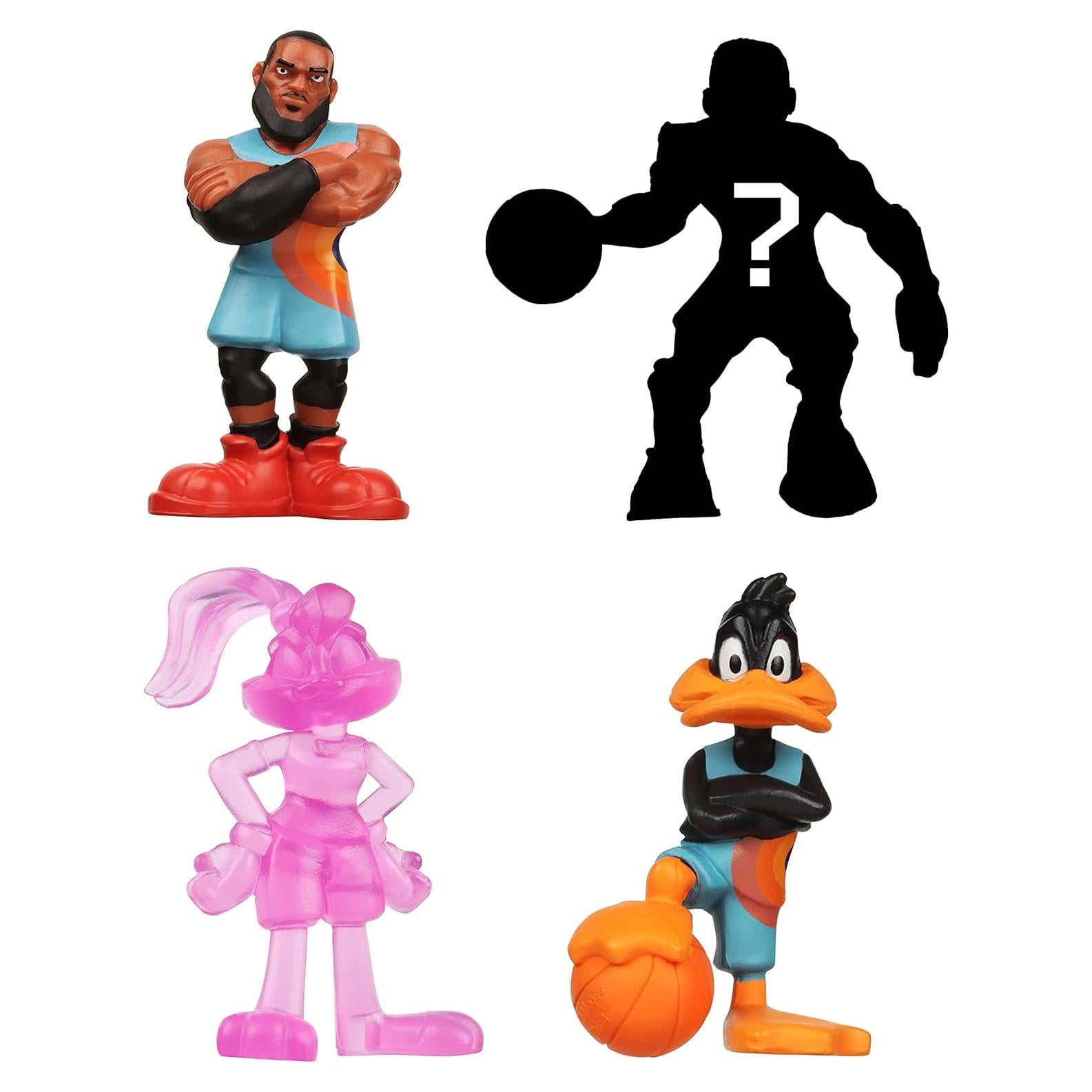 Figuras de Acción Space Jam Moose Toys - Paquete de 4 - LeBron, Pato Lucas, Lola Bunny