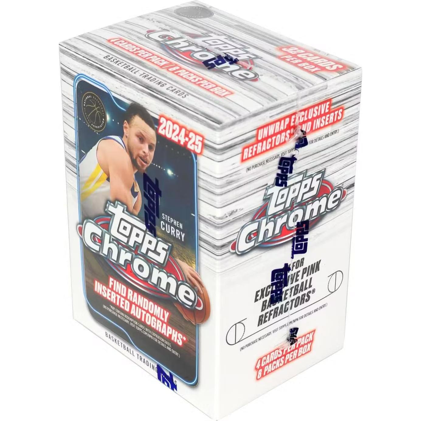 Caja de Cartas de Baloncesto Topps Chrome 2025 - 8 Paquetes
