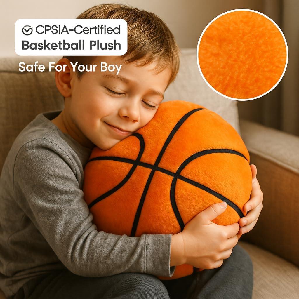 Cojín de Peluche Baloncesto T PLAY 25.4 cm para Niños 3+
