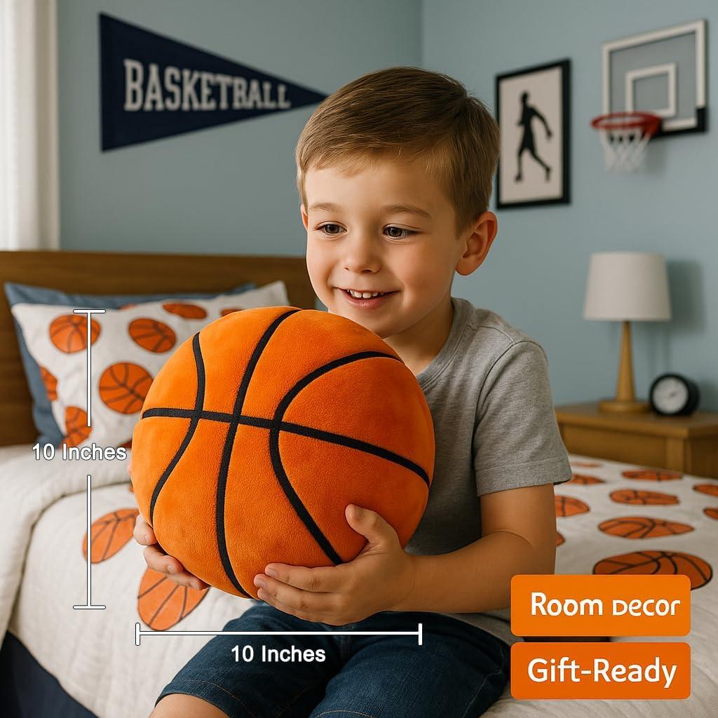 Cojín de Peluche Baloncesto T PLAY 25.4 cm para Niños 3+