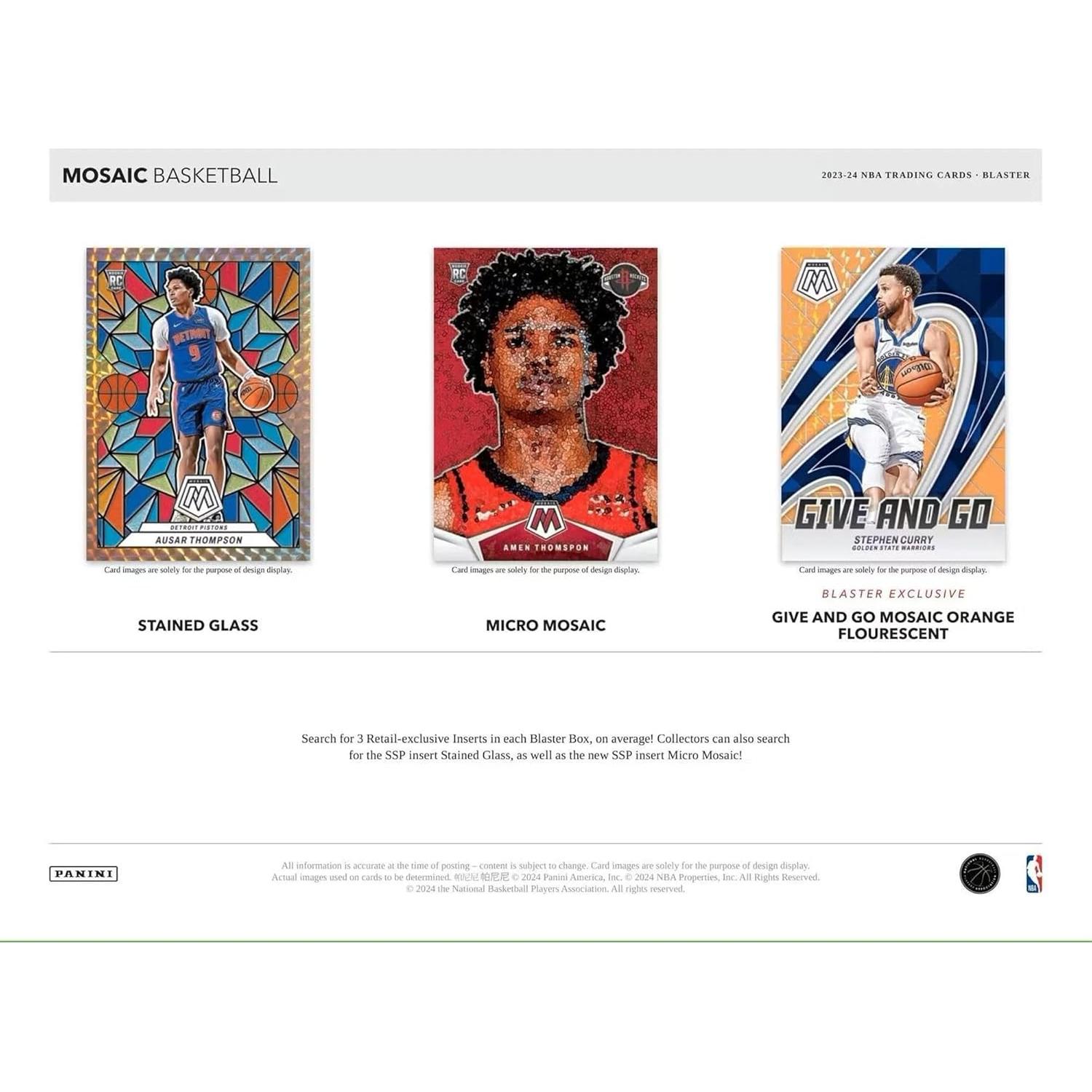 Caja Blaster Baloncesto Panini Mosaic 2023-24 - 6 Tarjetas