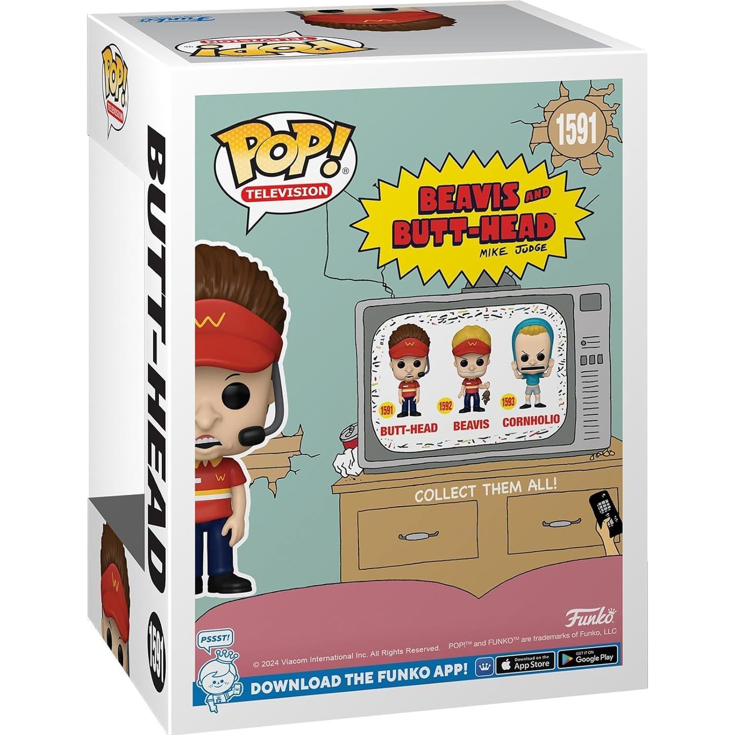 Figura de Vinilo Pop! Beavis & Butt-Head Butt-Head 9.5cm Funko