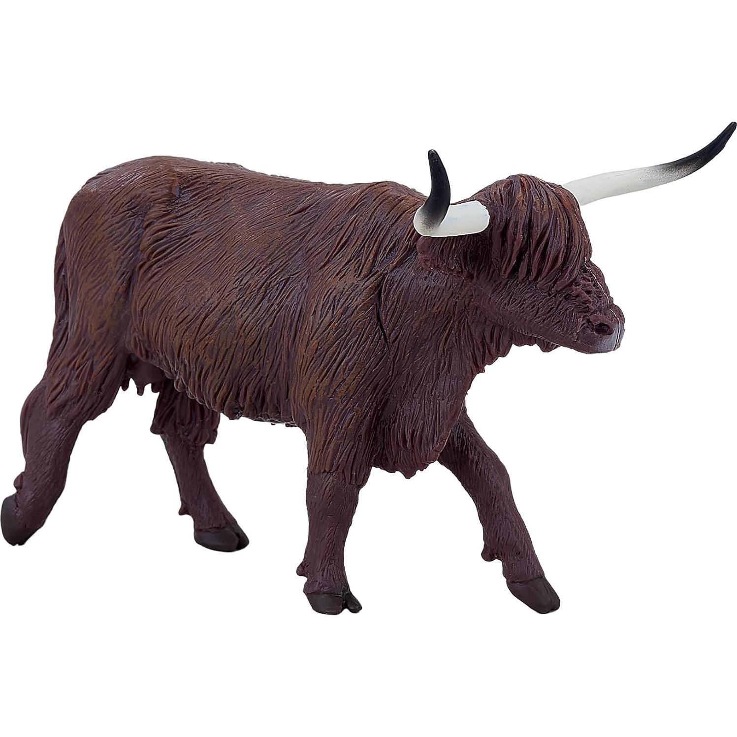 Figura de Vaca de las Tierras Altas MOJO Pintada a Mano 14.2 cm
