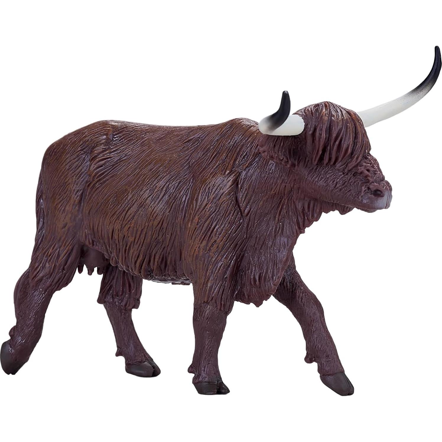 Figura de Vaca de las Tierras Altas MOJO Pintada a Mano 14.2 cm