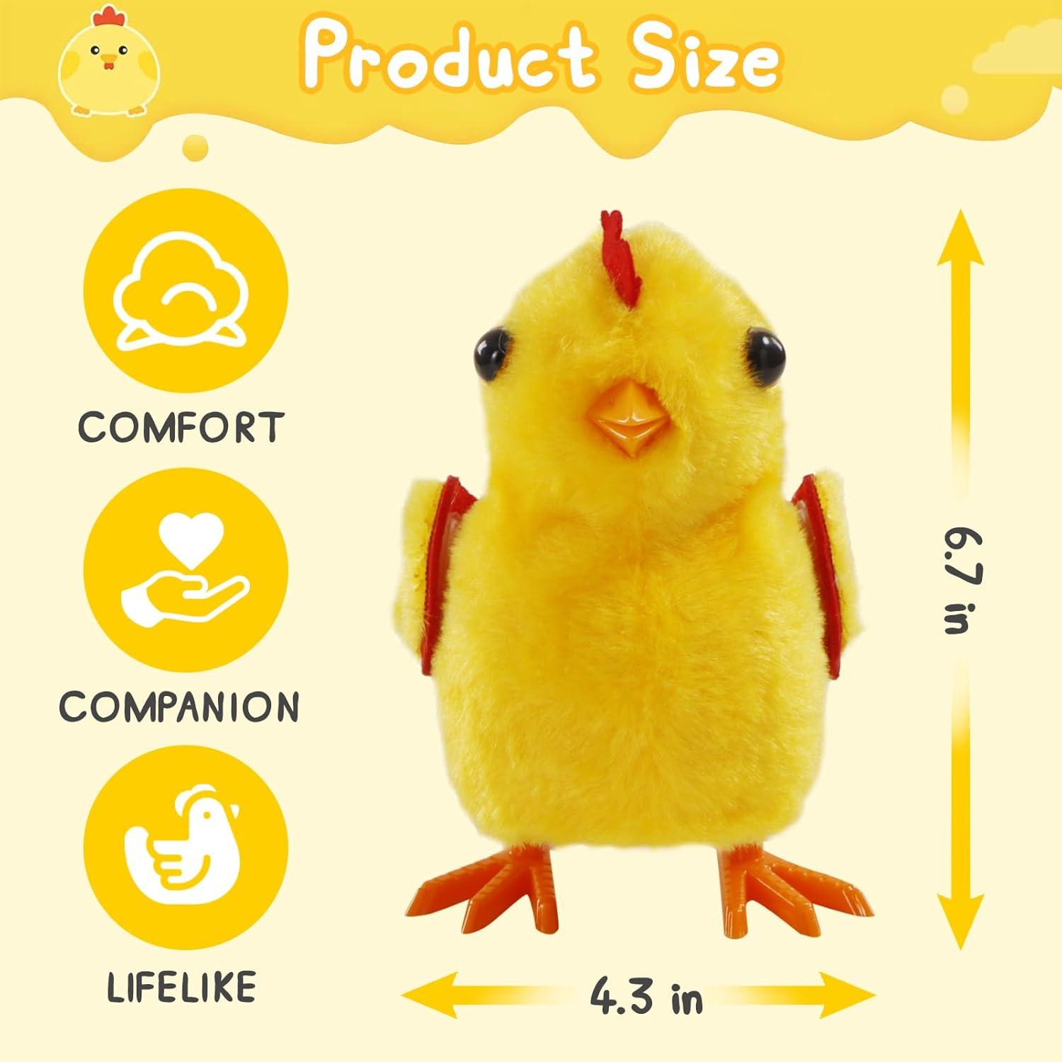 Juguete de Pollo Caminante OARRIDOM - Peluche Gorjeante 17x15 cm